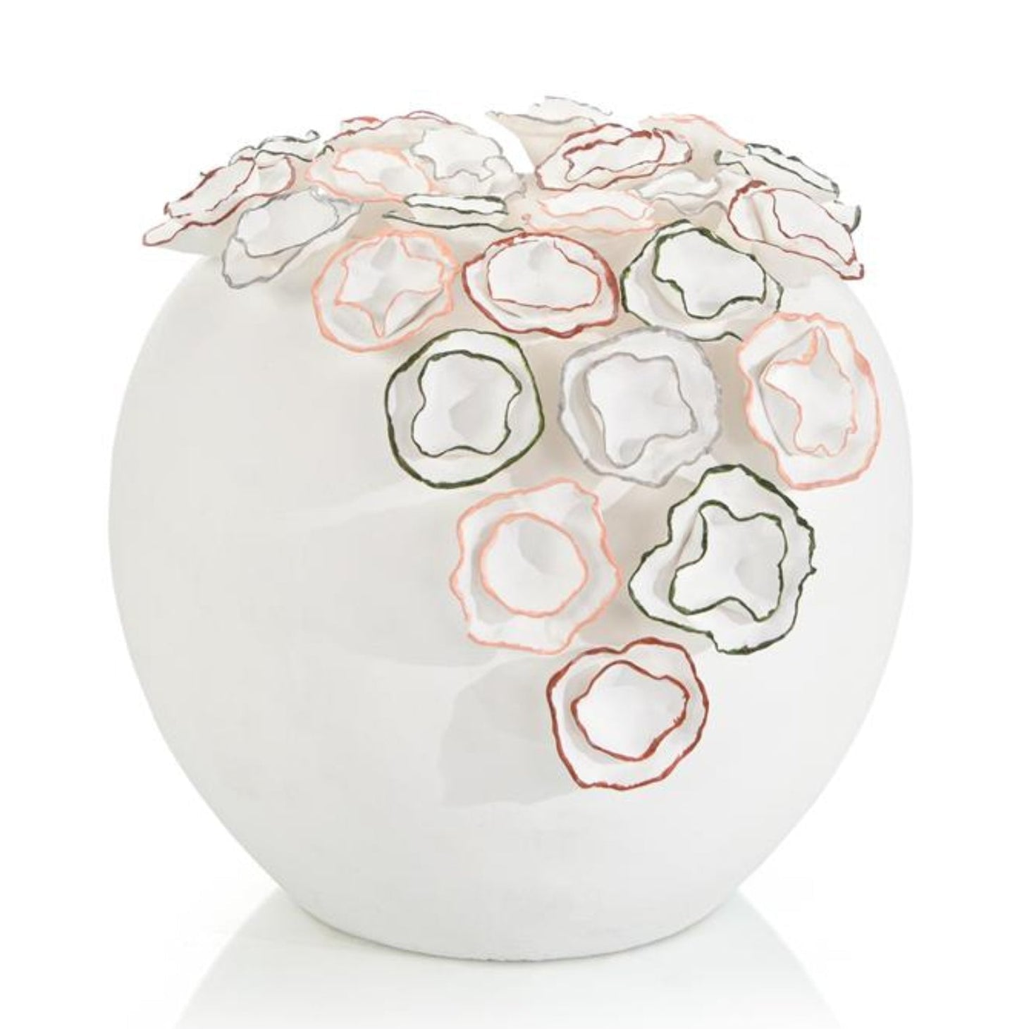 John Richard Pearl White Oval Porcelain Sculpture