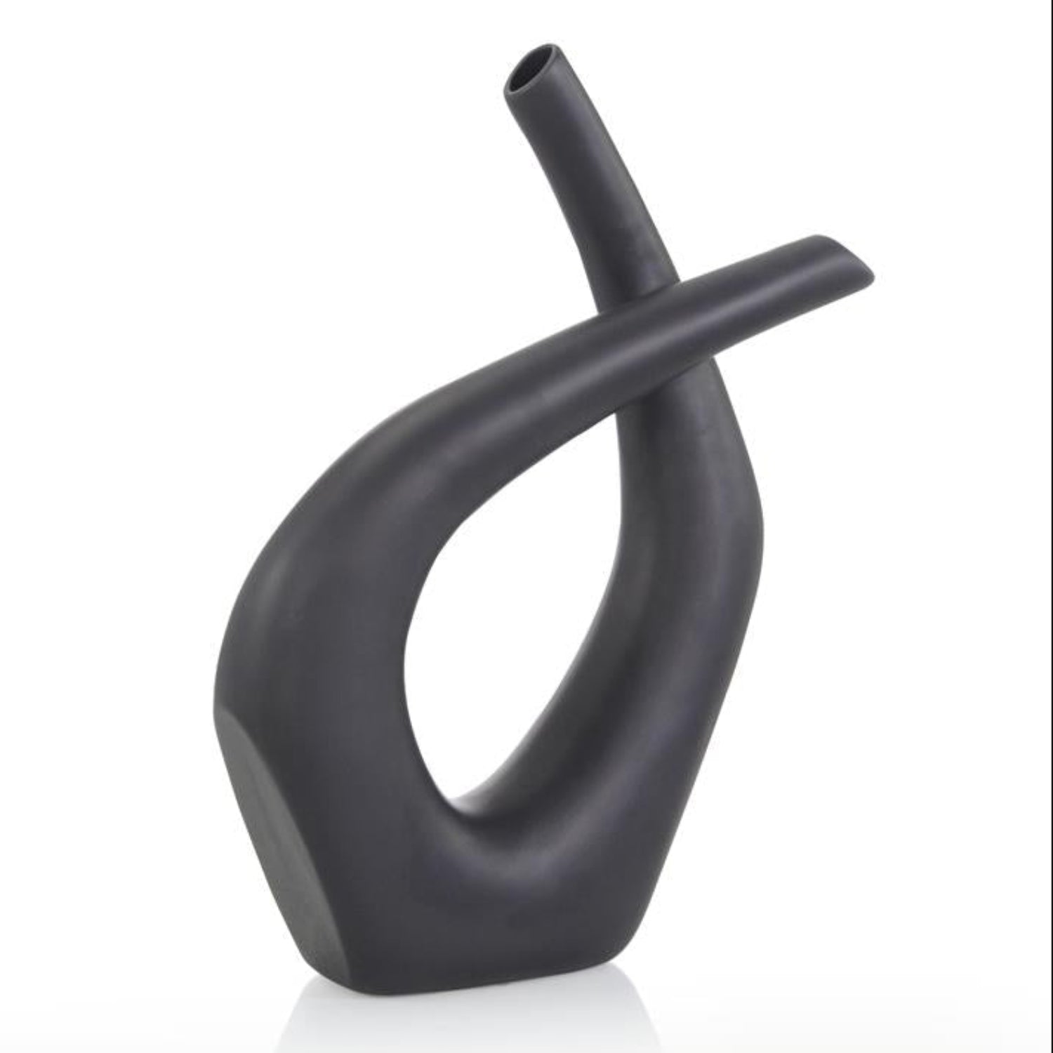 John Richard Black Tordre Vase