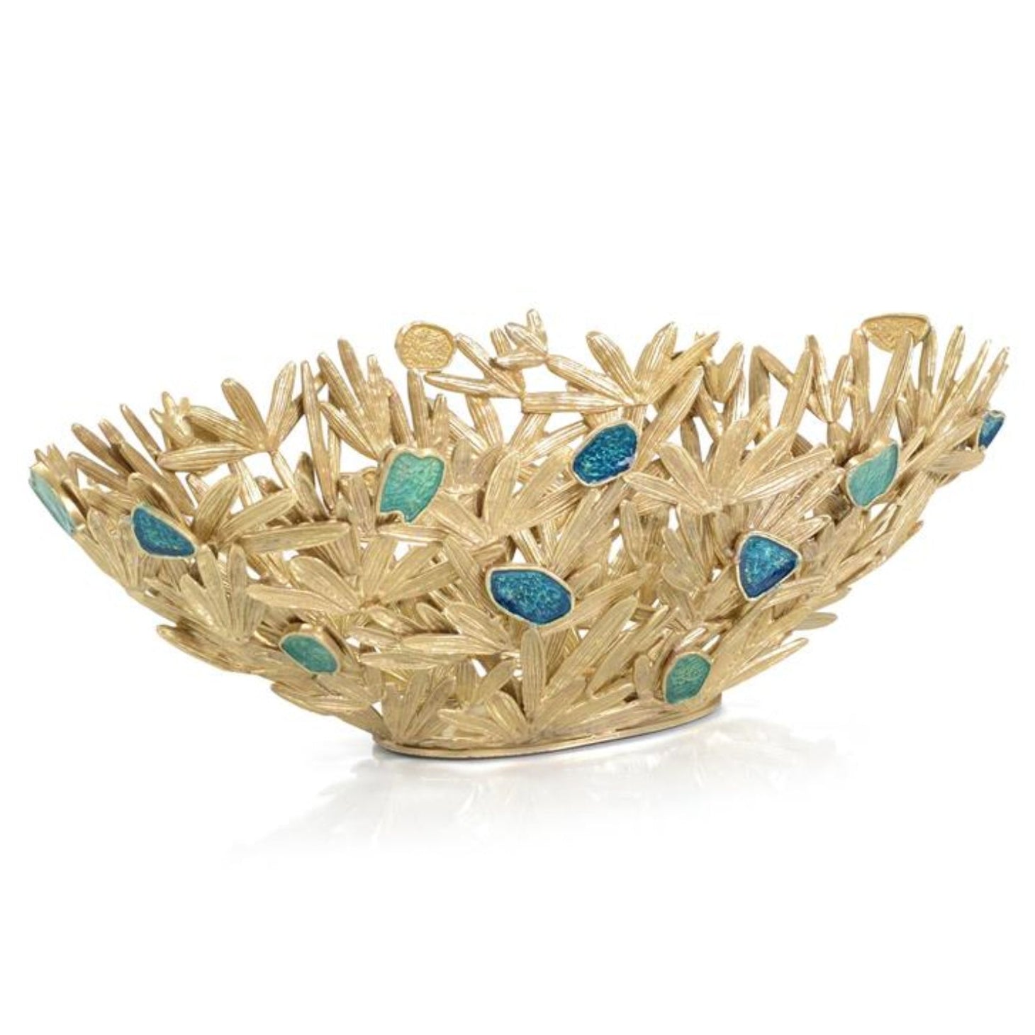 Embellished Frond Bowl by John Richard