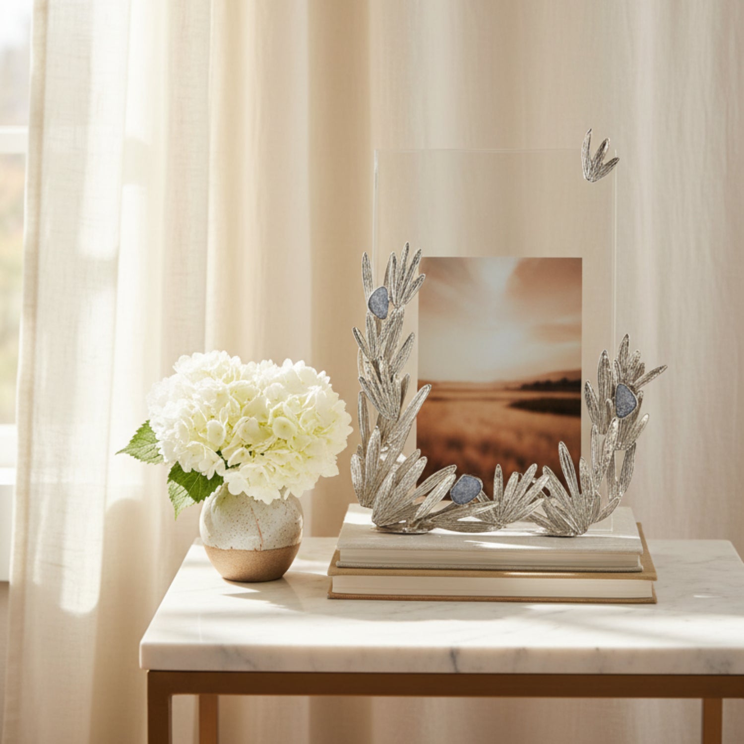 John Richard Stone Meadow Nickel Photo Frame