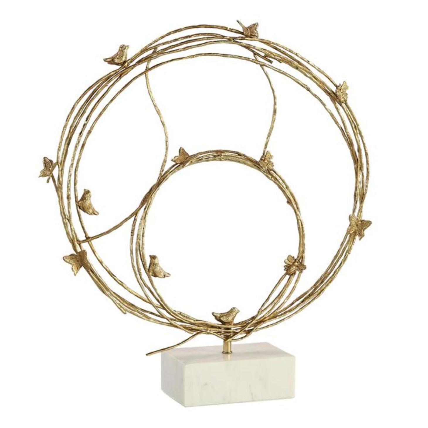 John Richard Roost Brass Large Sculpture