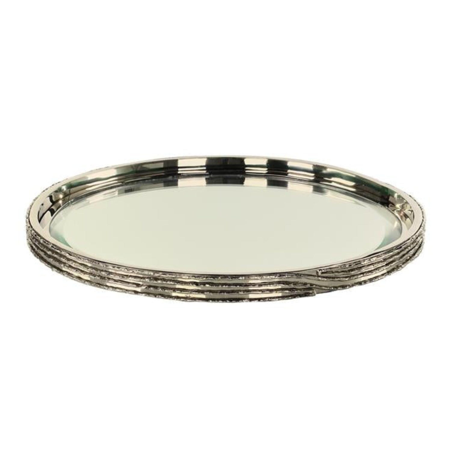 John Richard Ringed Nickel Small Tray