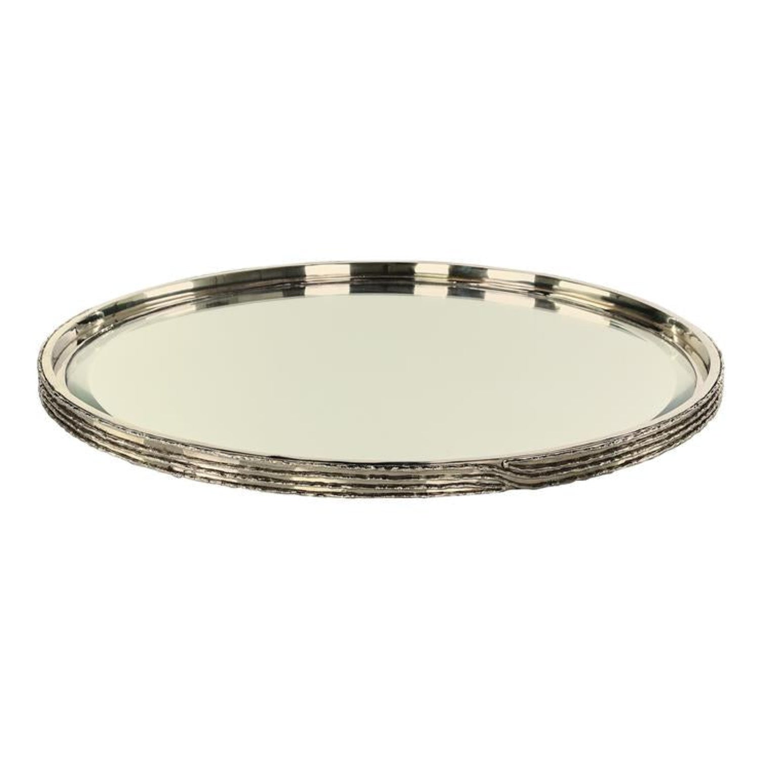 John Richard Ringed Nickel Large Tray