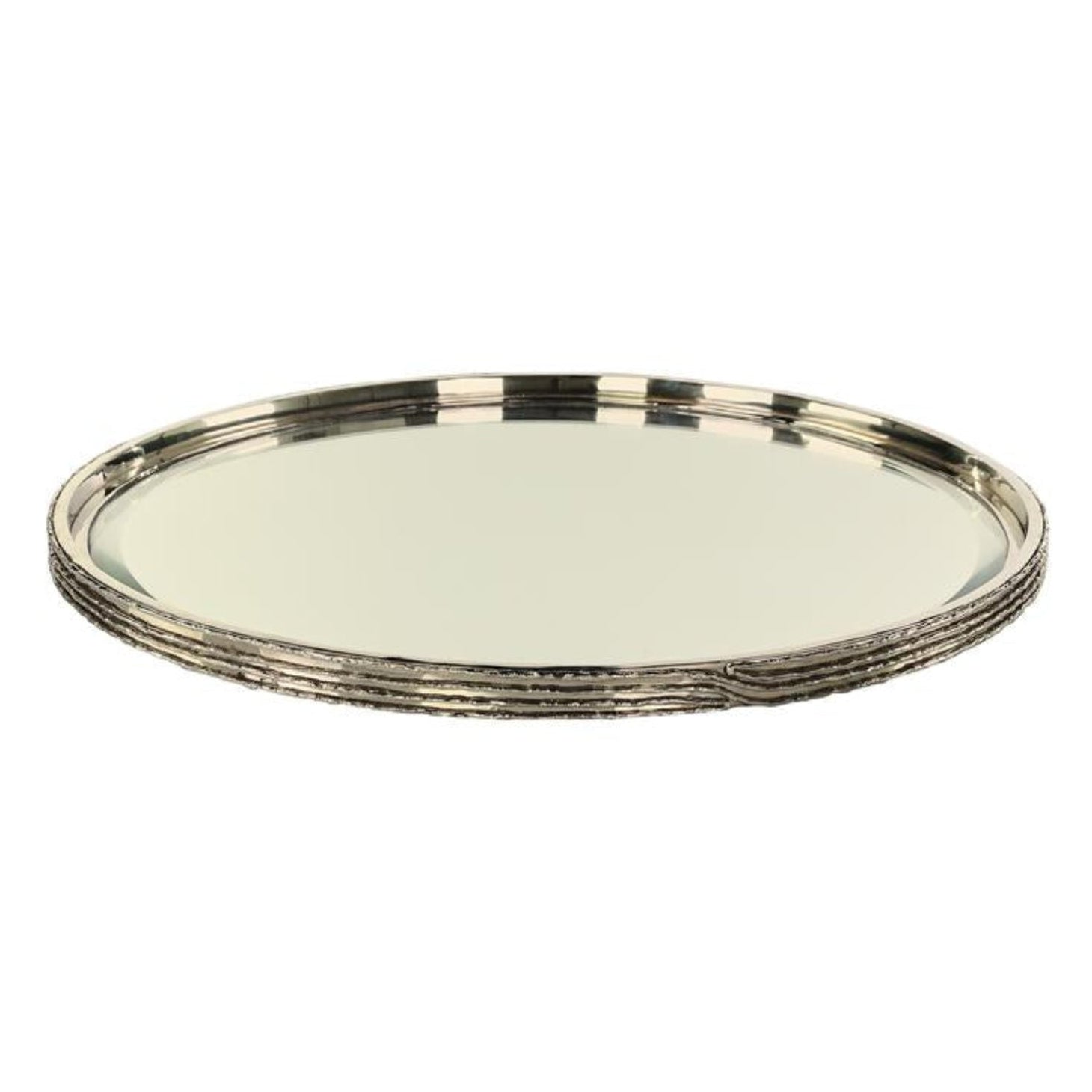 John Richard Ringed Nickel Large Tray