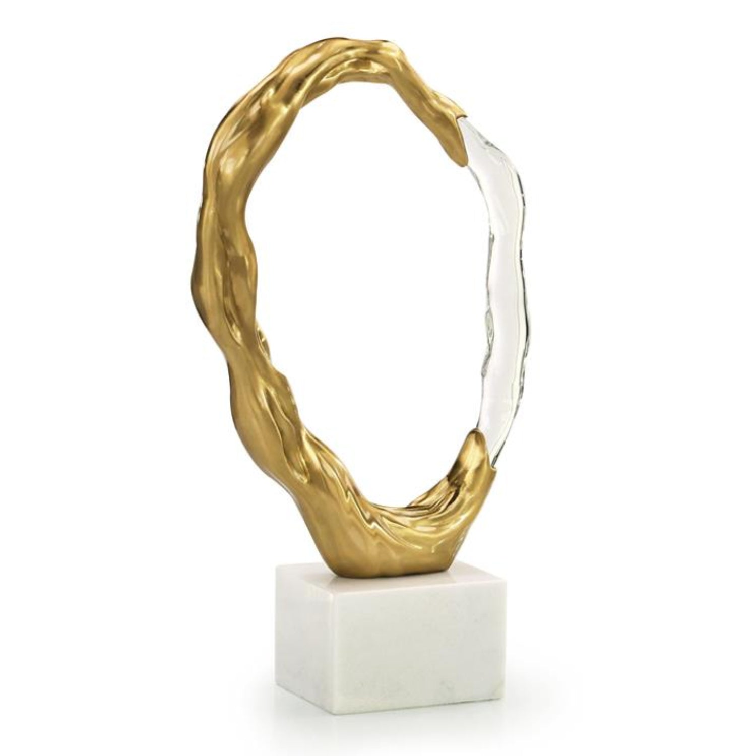 John Richard Metallic Ice Brass Large Sculpture