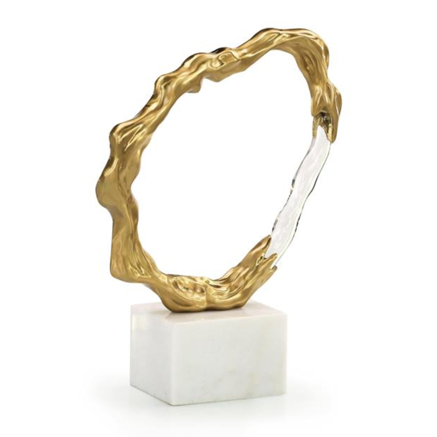 John Richard Metallic Ice Brass Small Sculpture
