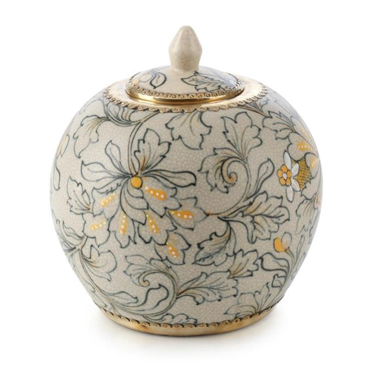 John Richard Lidded Foliage Small Jar