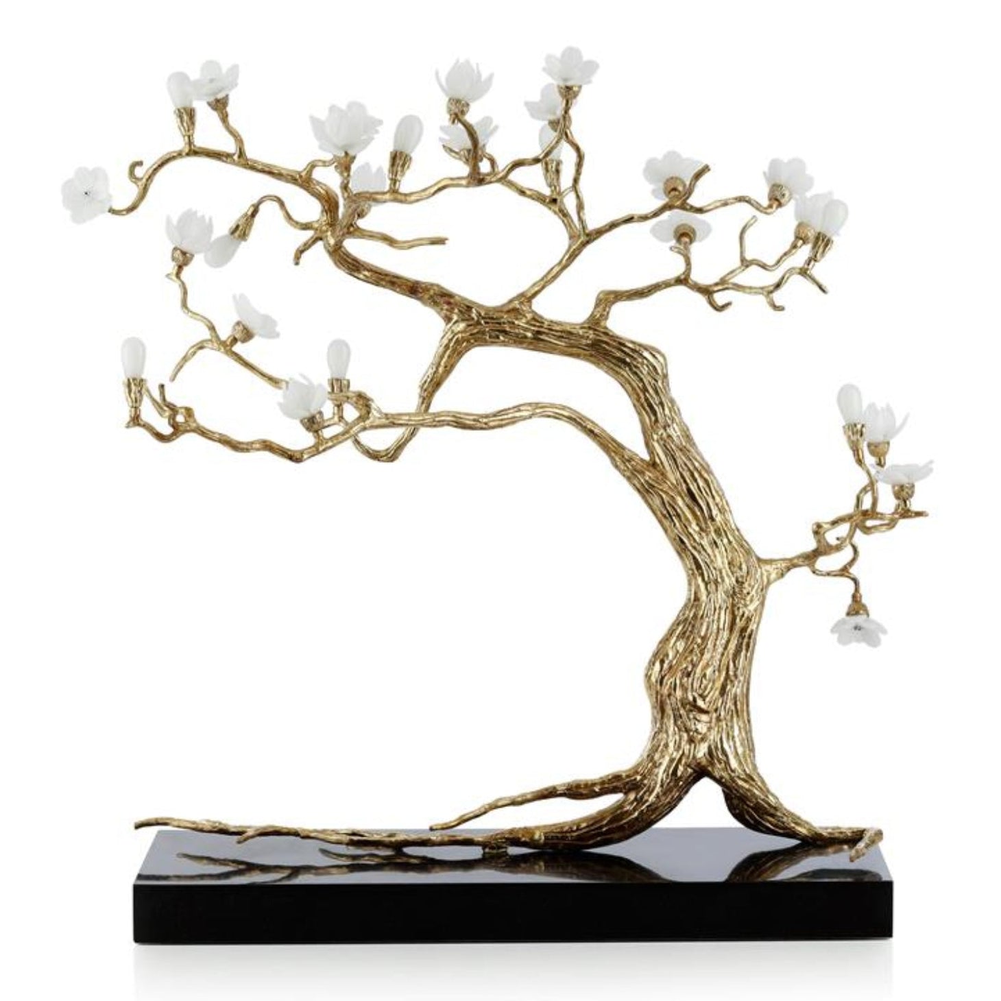 John Richard Sakura Brass Sculpture on Marble