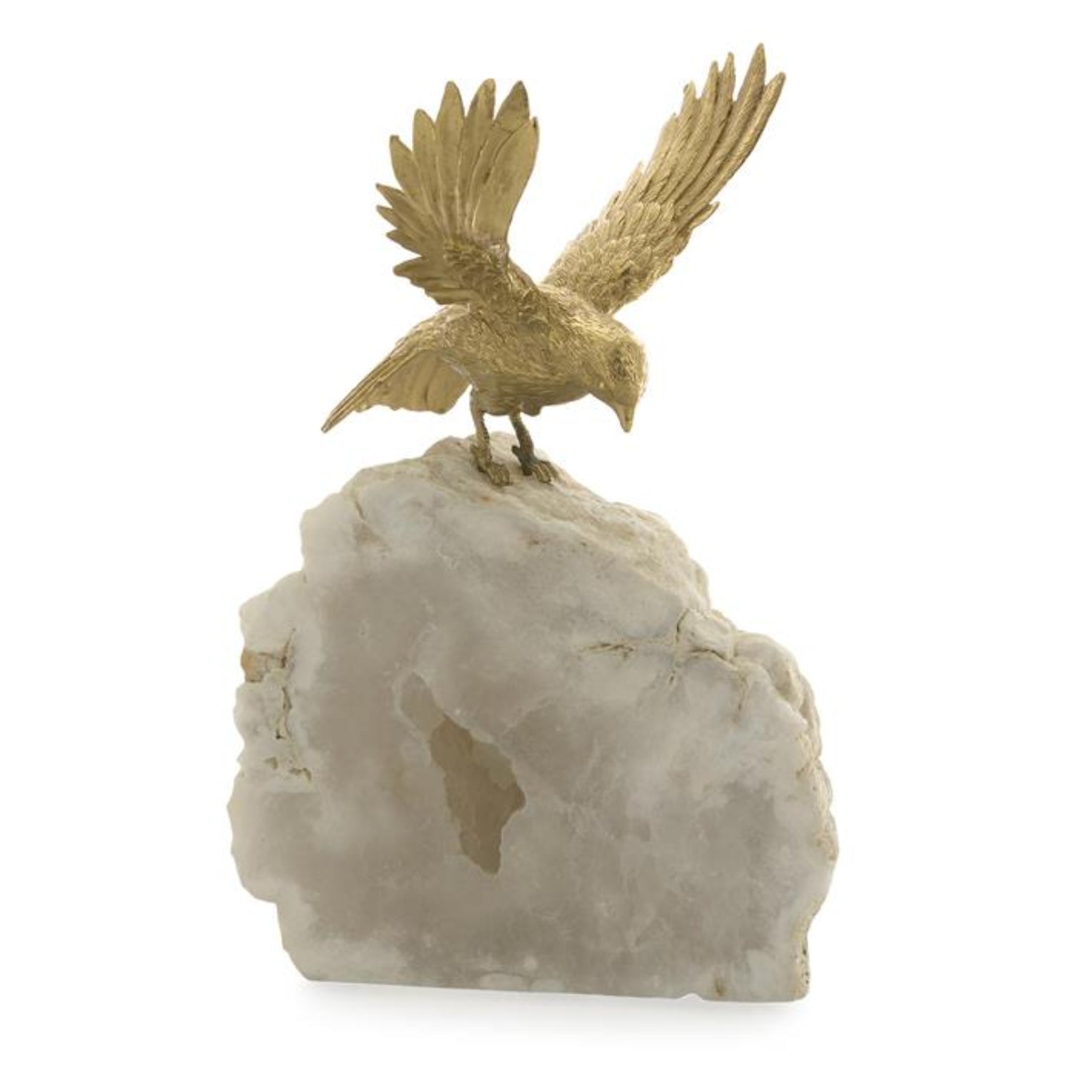 John Richard Bird of Prey Sculpture on Quartz