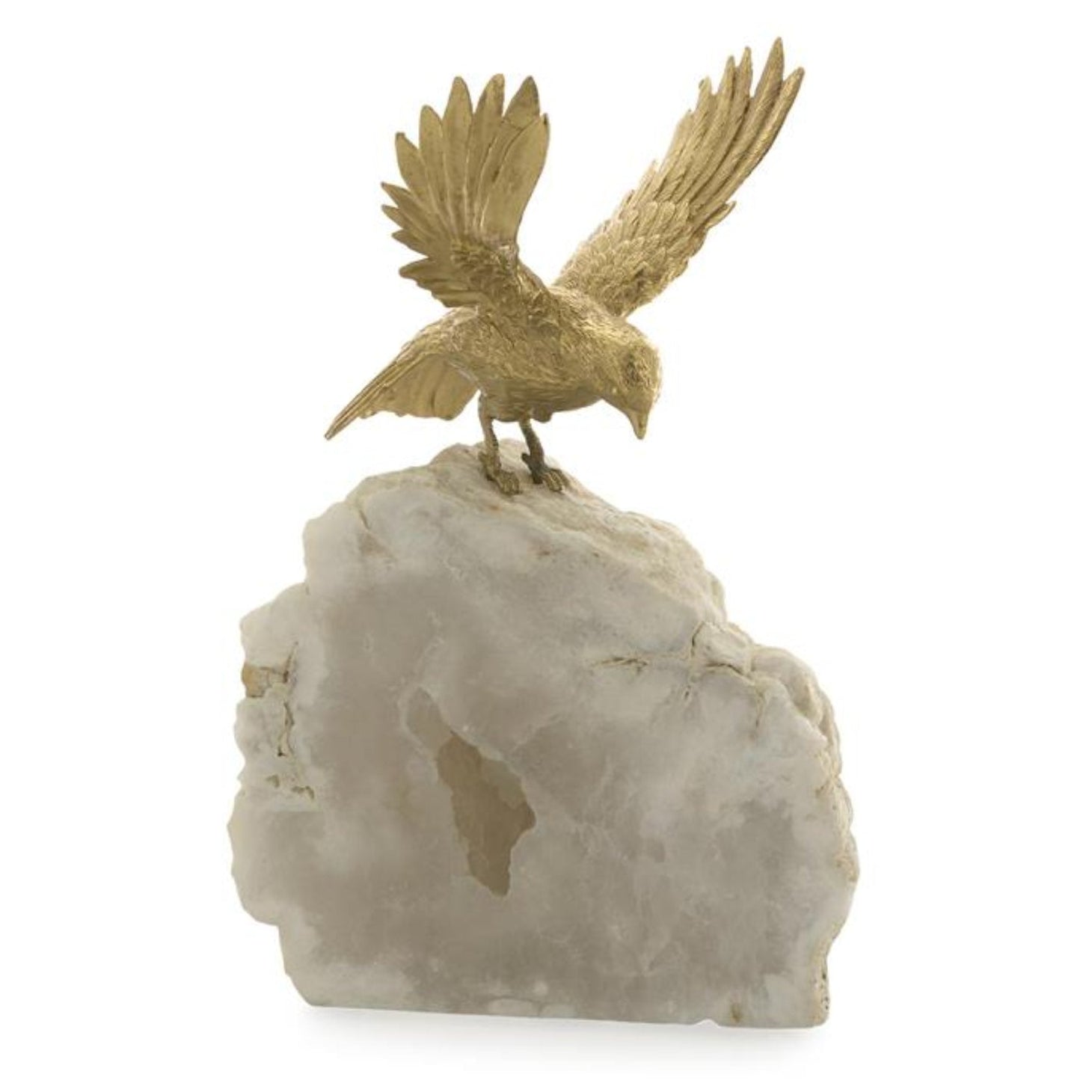 John Richard Bird of Prey Sculpture on Quartz