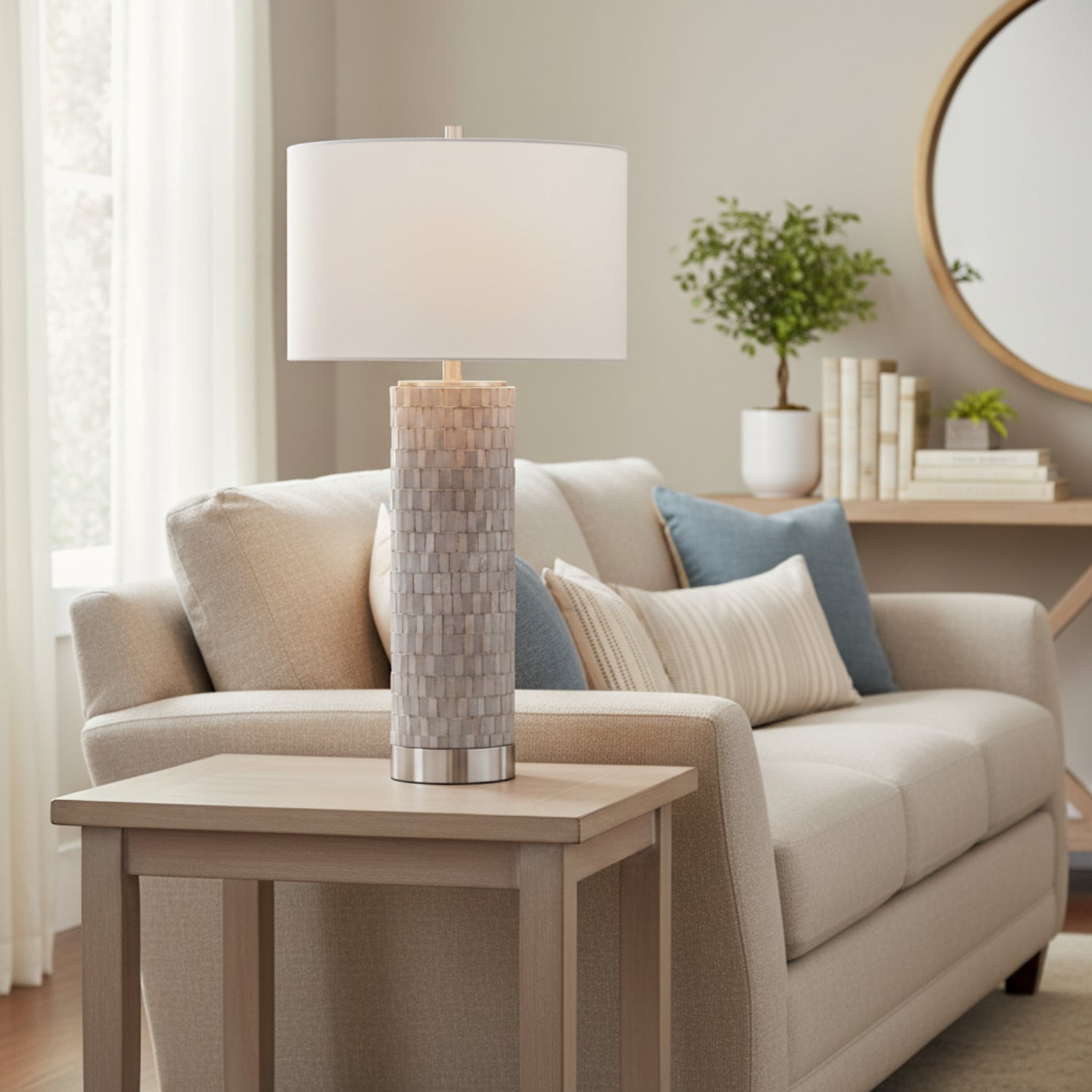John Richard Cast Stone Table Lamp