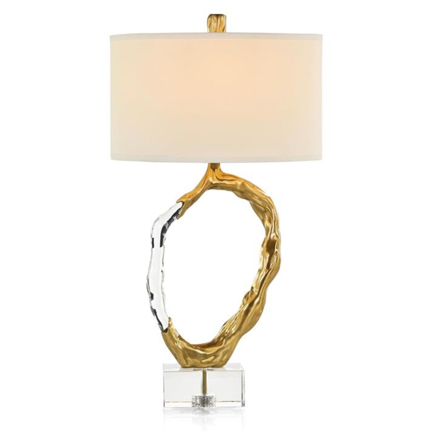 John Richard Metallic Ice Brass Table Lamp