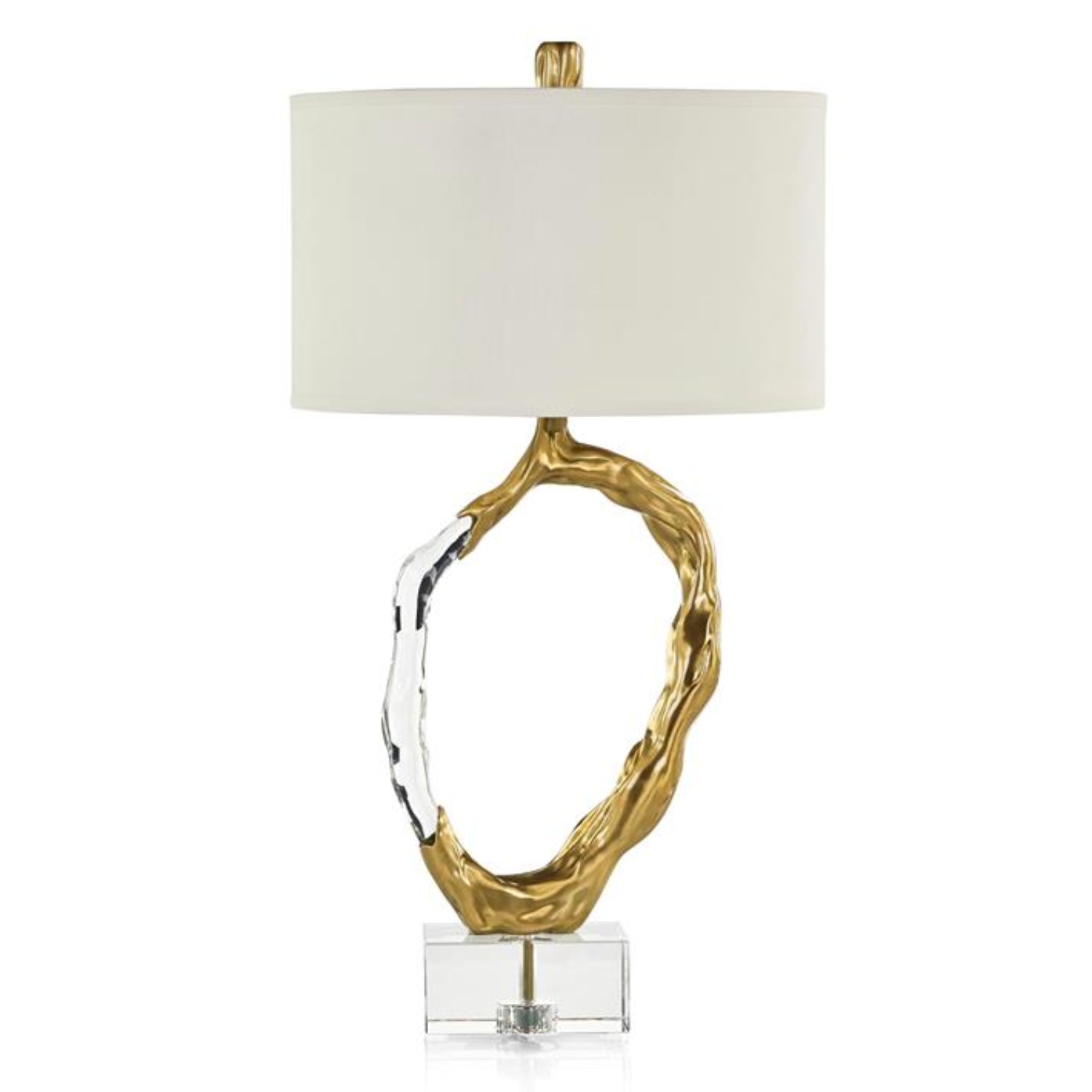 John Richard Metallic Ice Brass Table Lamp