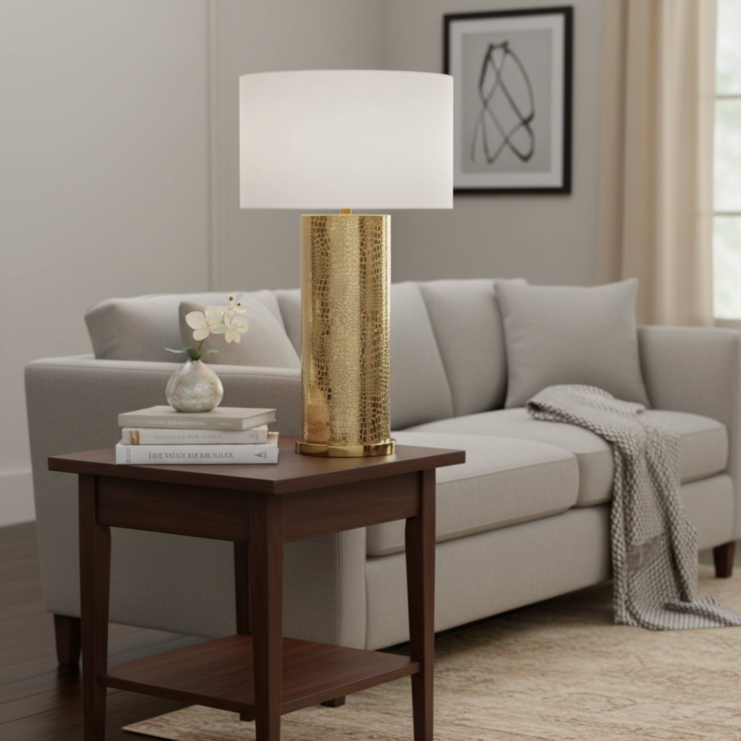 John Richard Galapagos Gold Table Lamp