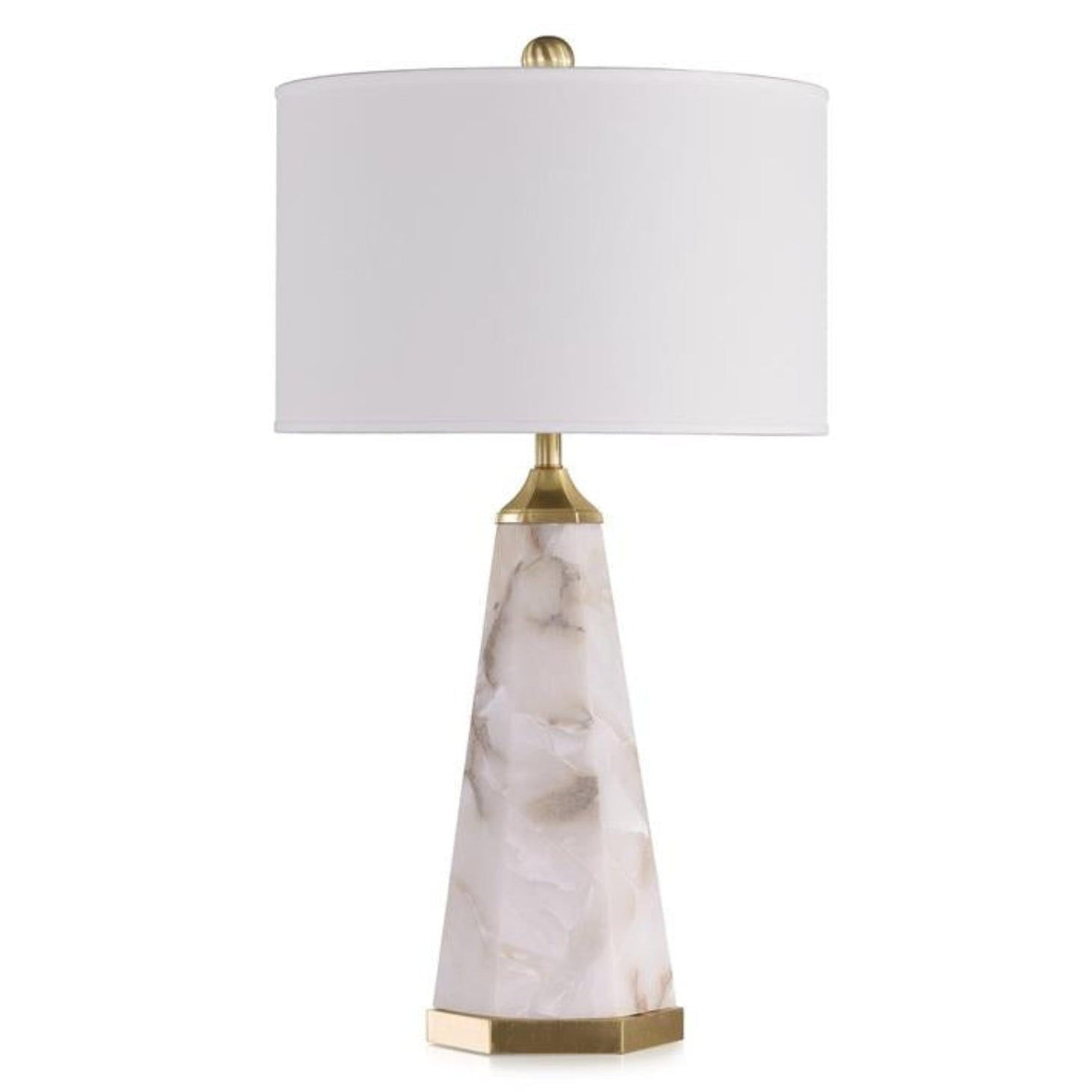 John Richard Stone Peak Table Lamp — in Polished Brass finish