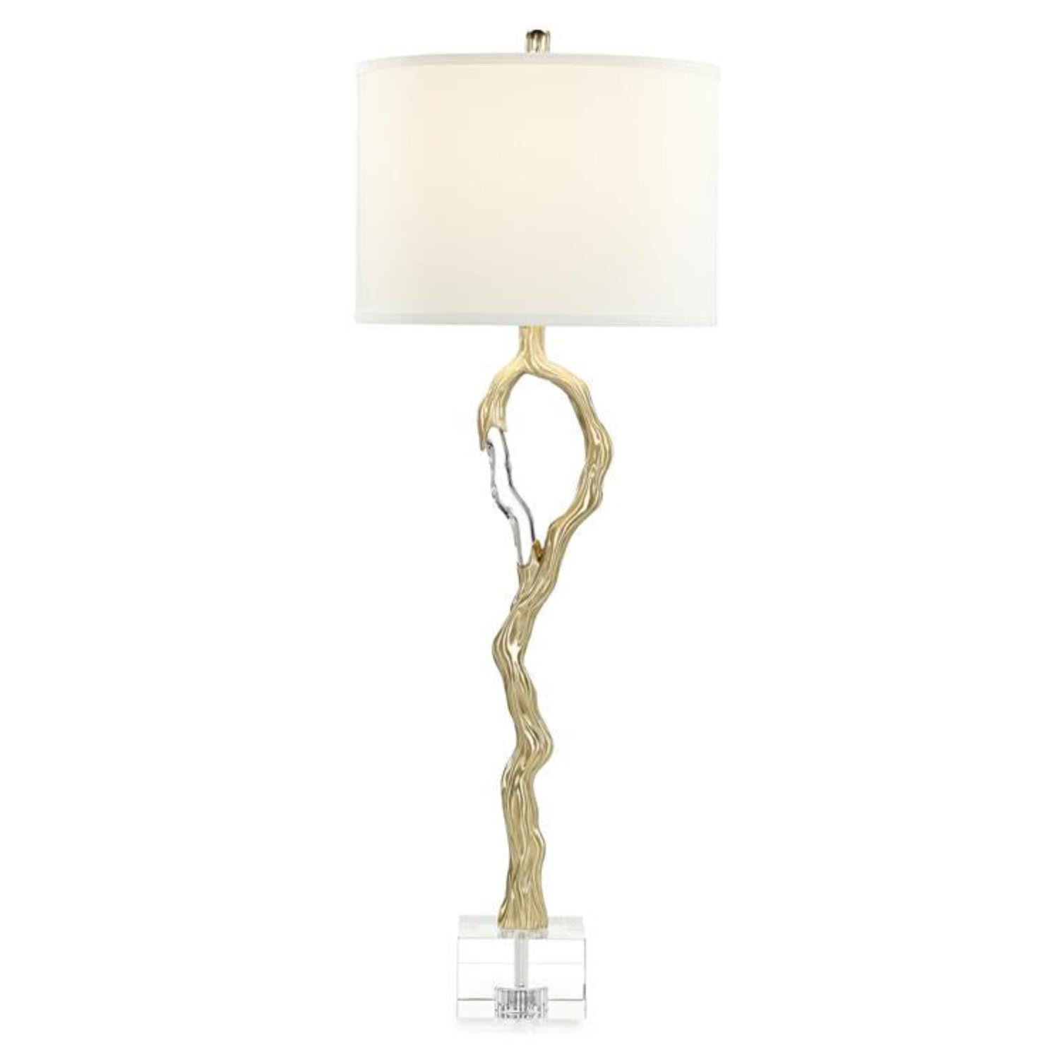 John Richard Metallic Ice Brass Buffet Lamp