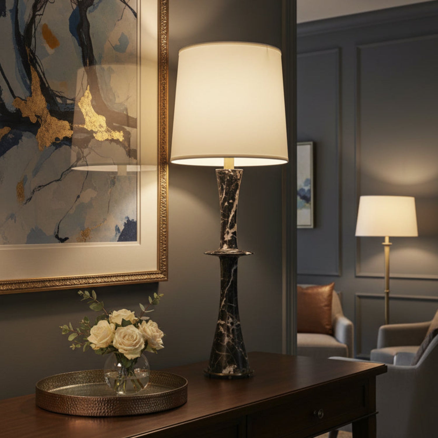 John Richard Spindle Buffet Lamp