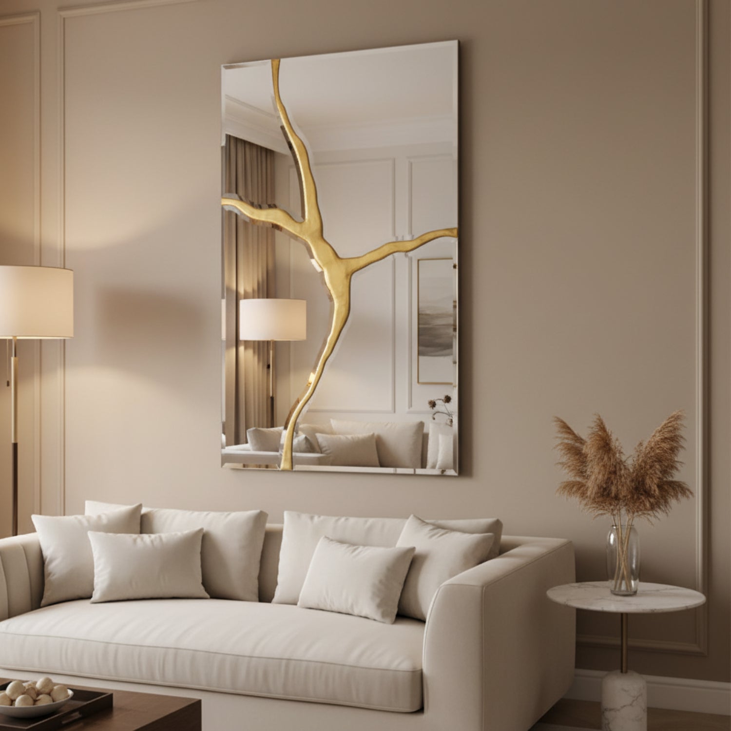 John Richard Ravine Gold Mirror