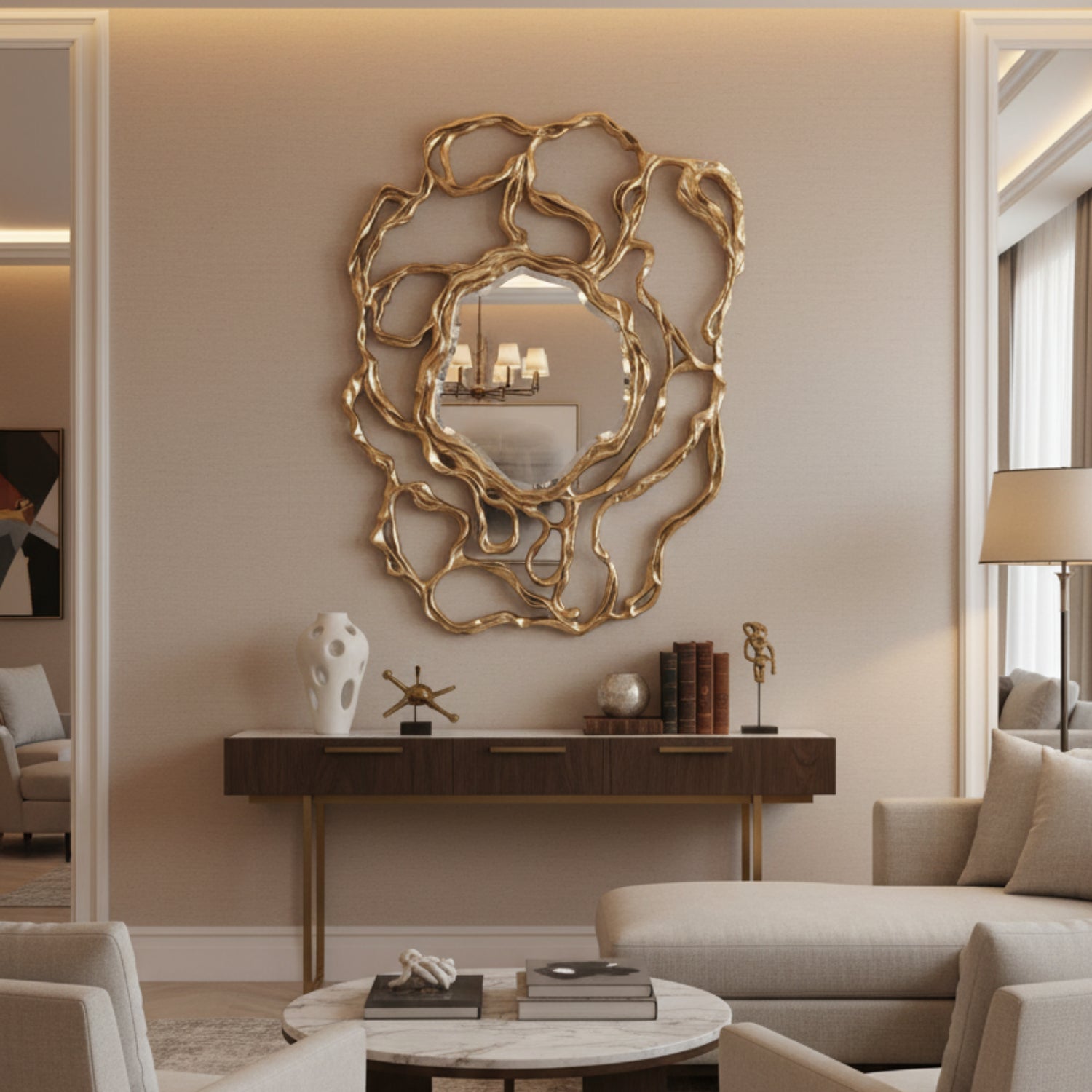 John Richard Samsara Champagne Mirror