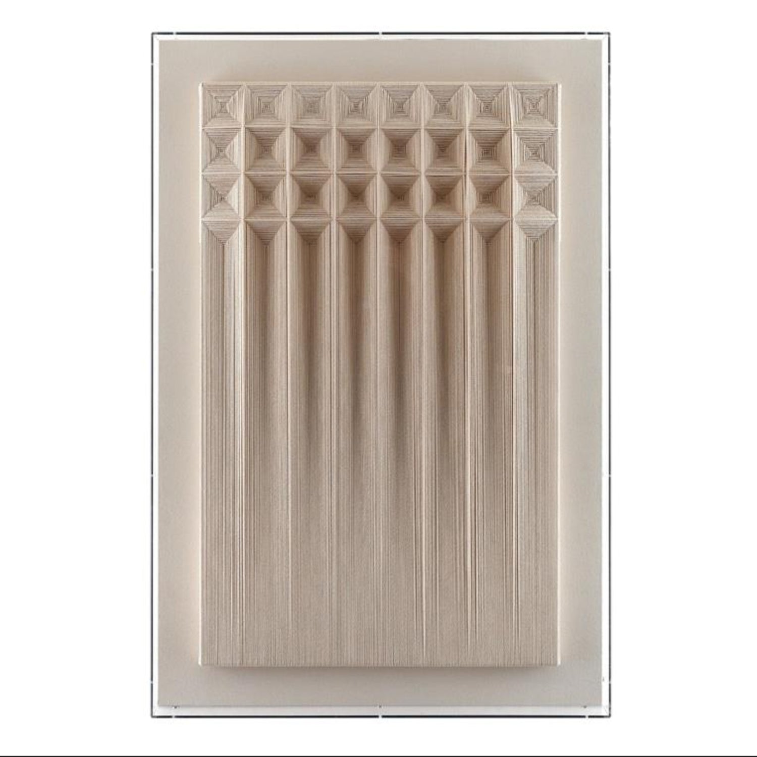 John Richard Faceted Fabric Shadowbox Wall Art