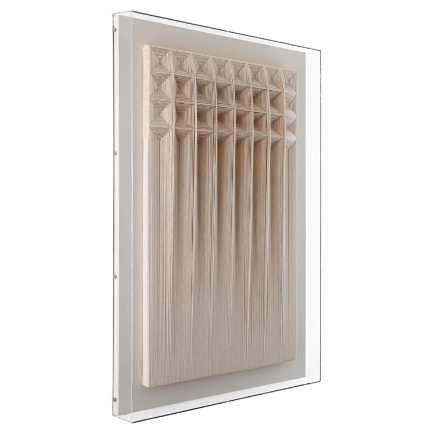 John Richard Faceted Fabric Shadowbox Wall Art