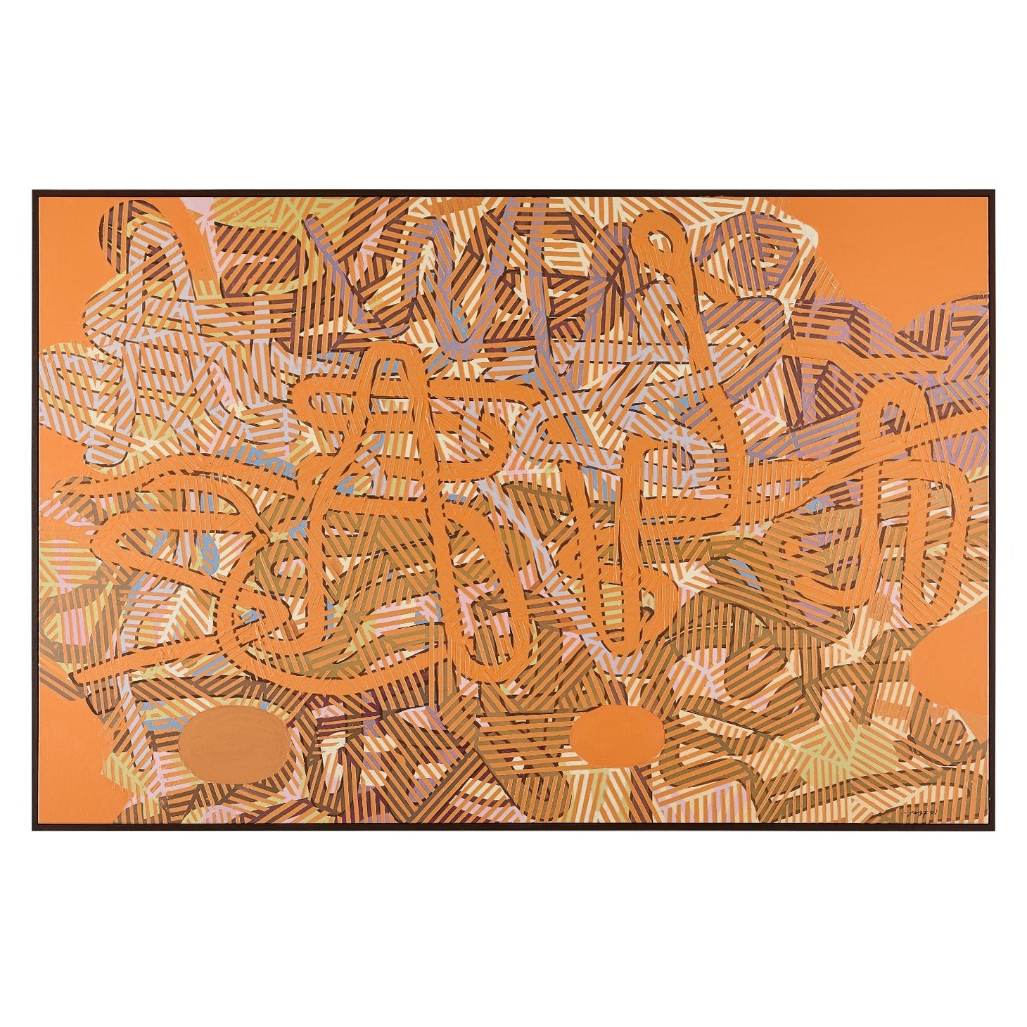 John Richard Teng Fei's Meandering Pathways Framed Art