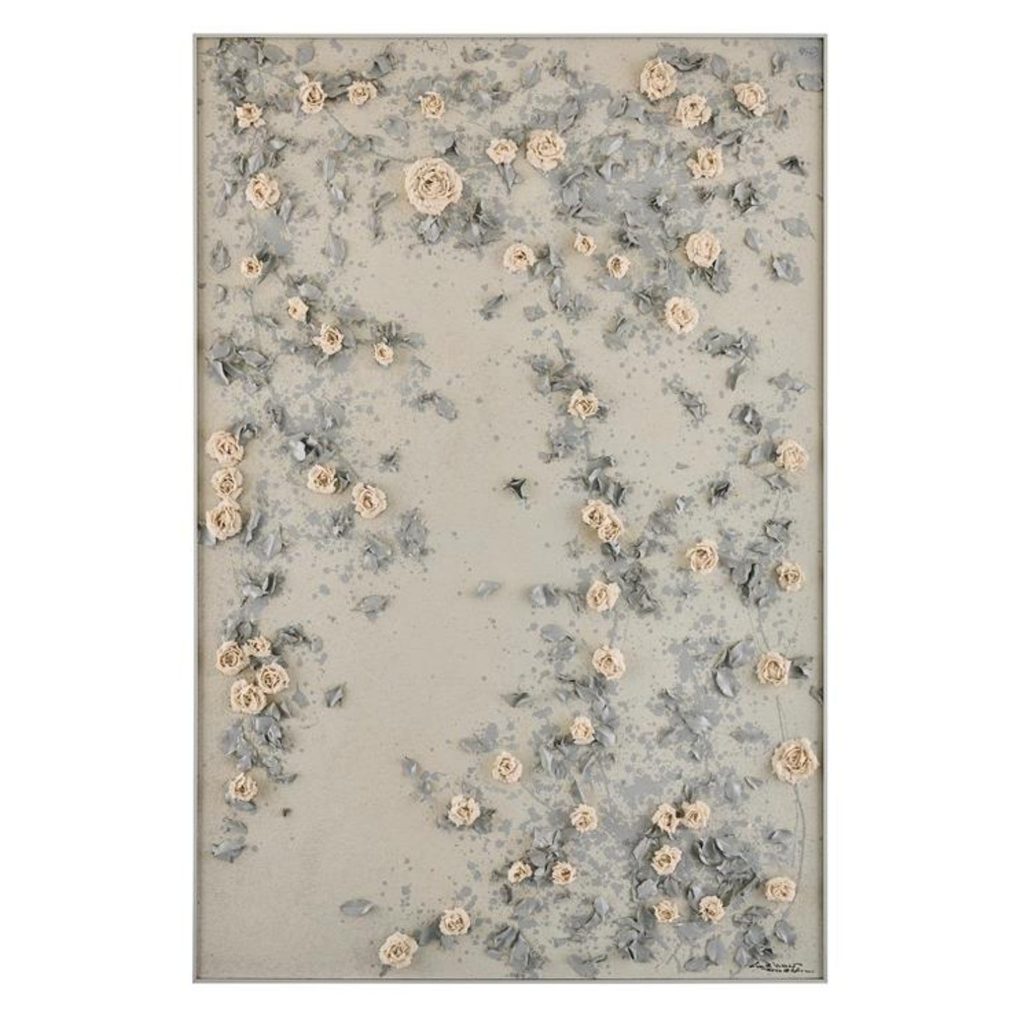 John Richard Liu Mengzhou's Hanging Rose Garden I Framed Art