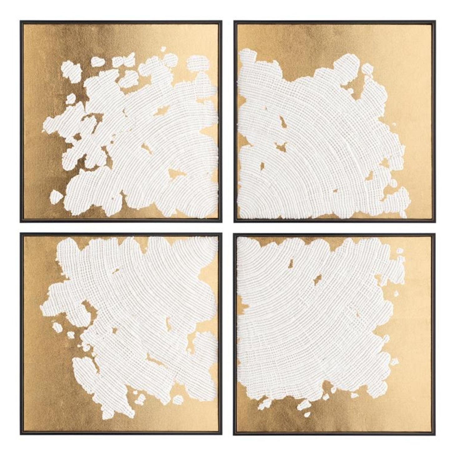 John Richard He Hongbing's Stone and Splendor Framed Art Set of 4