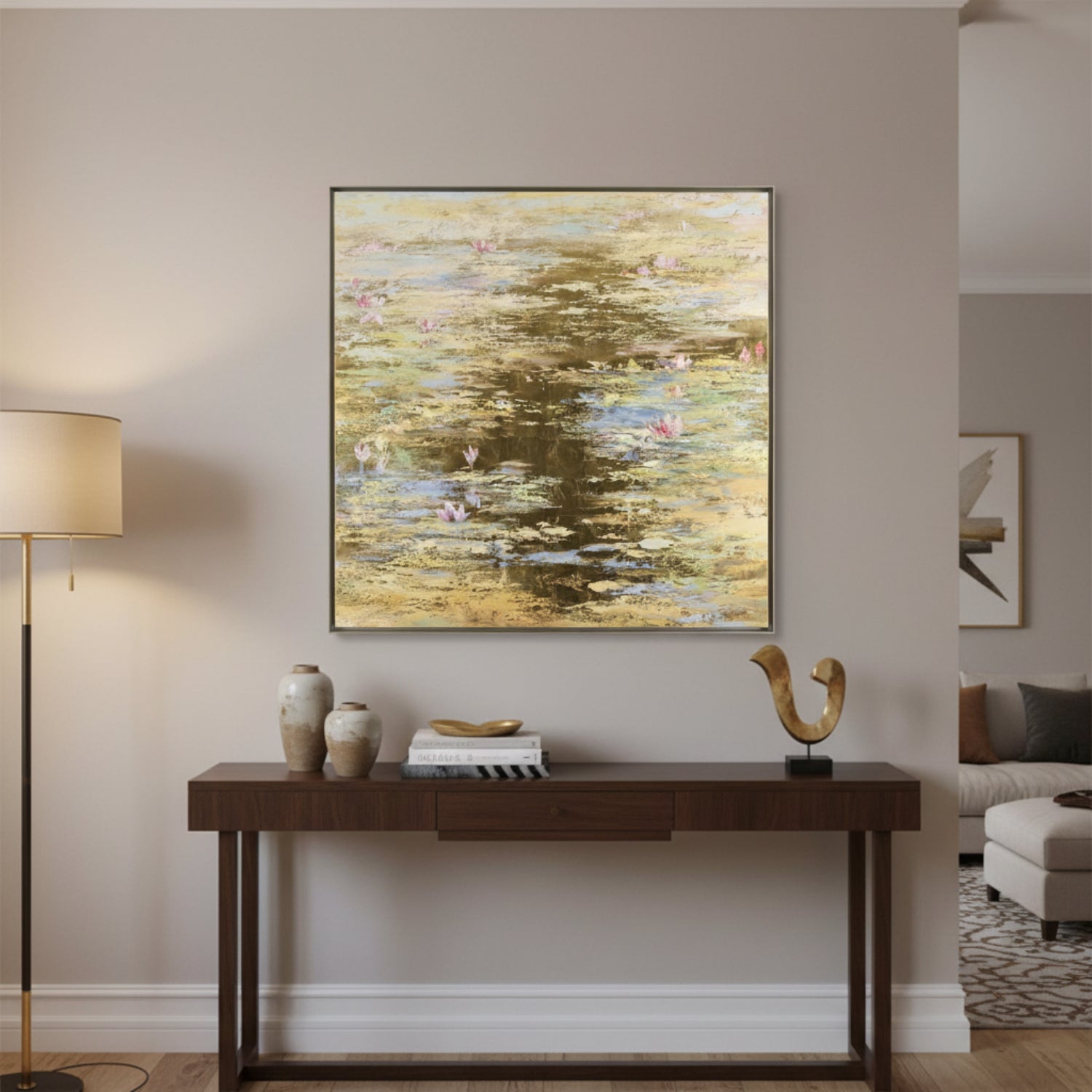 John Richard Teng Fei's Floating in Silence II Framed Art