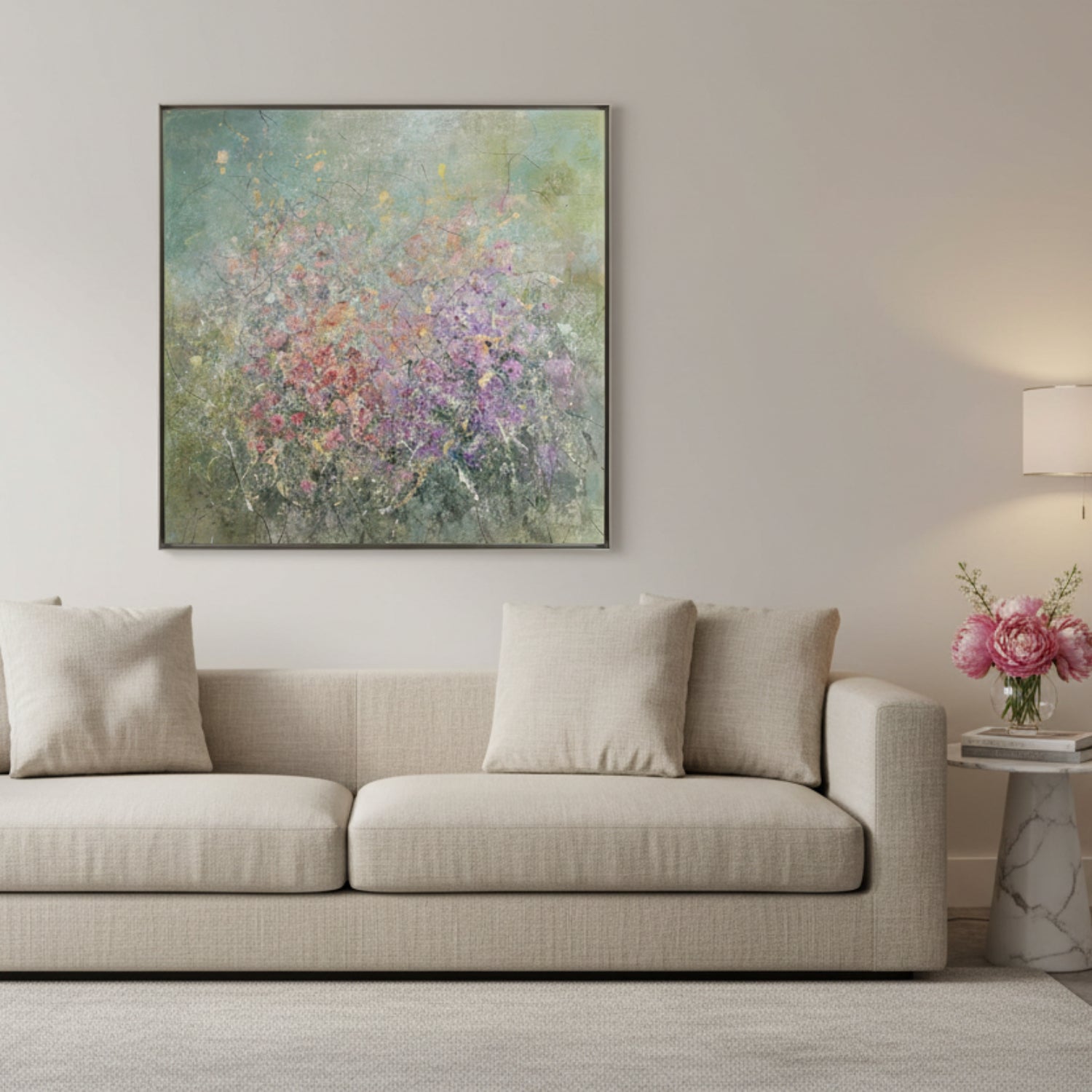 John Richard Teng Fei's Blushing Meadow Framed Art
