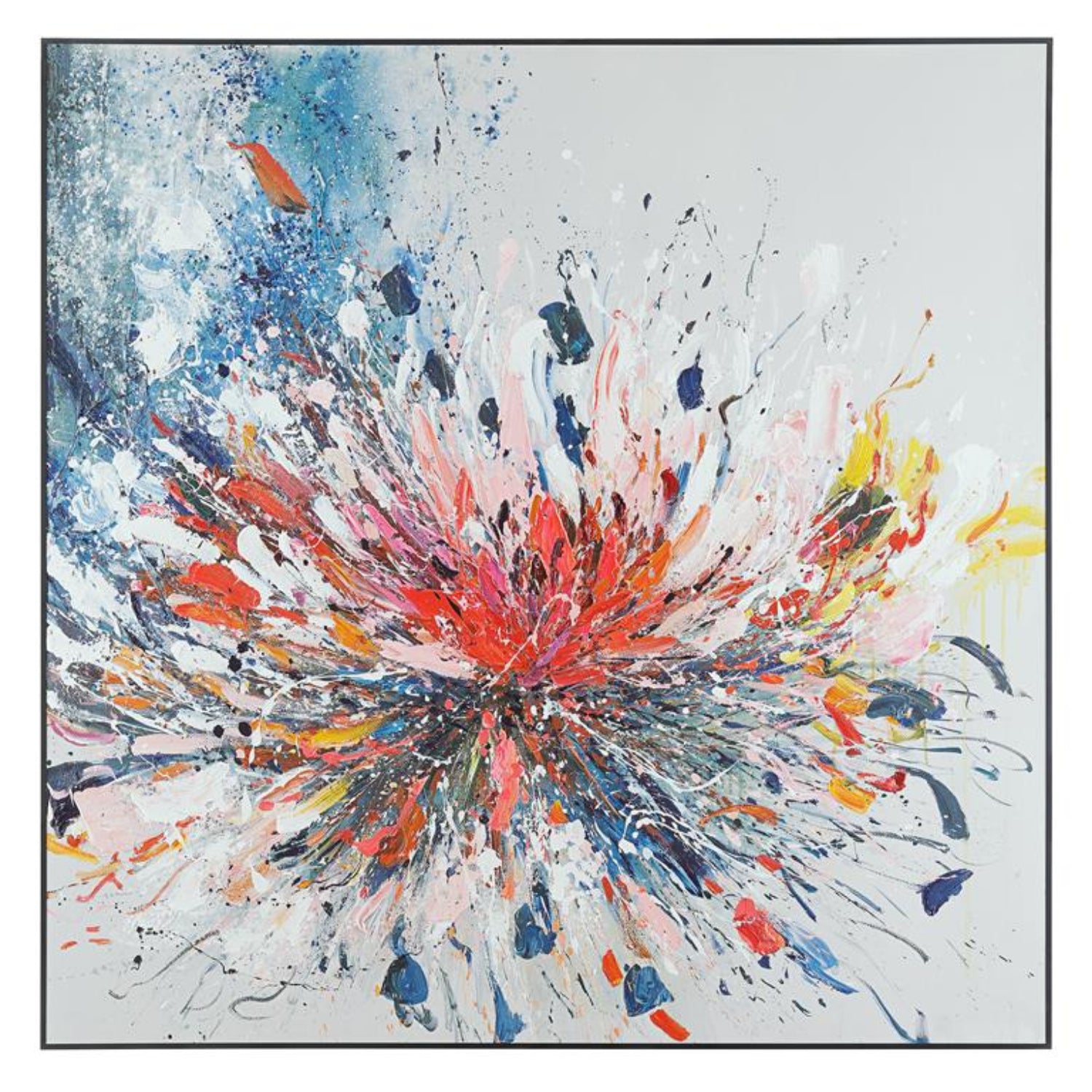 John Richard Awu's Floral Fireworks Framed Art