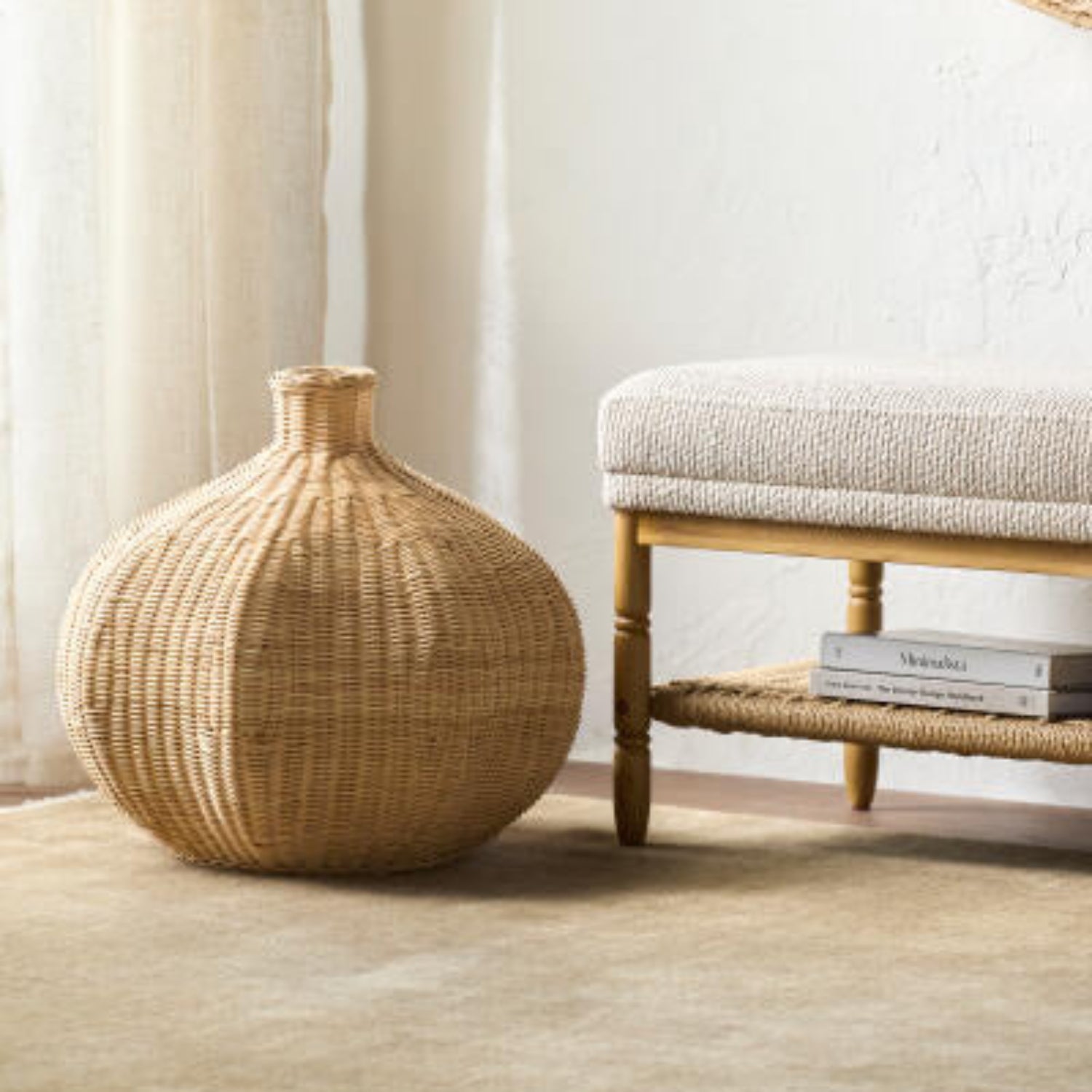Boscha Garlic Rattan Basket