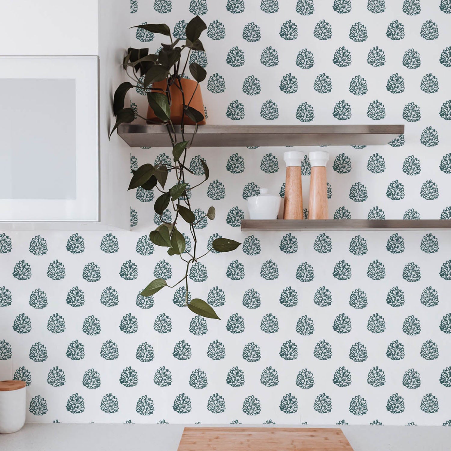 Mitchell Black Juniper Wallpaper