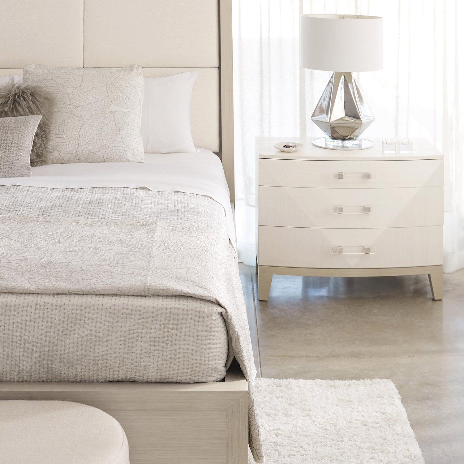 Bernhardt Axiom Upholstered Panel Bed