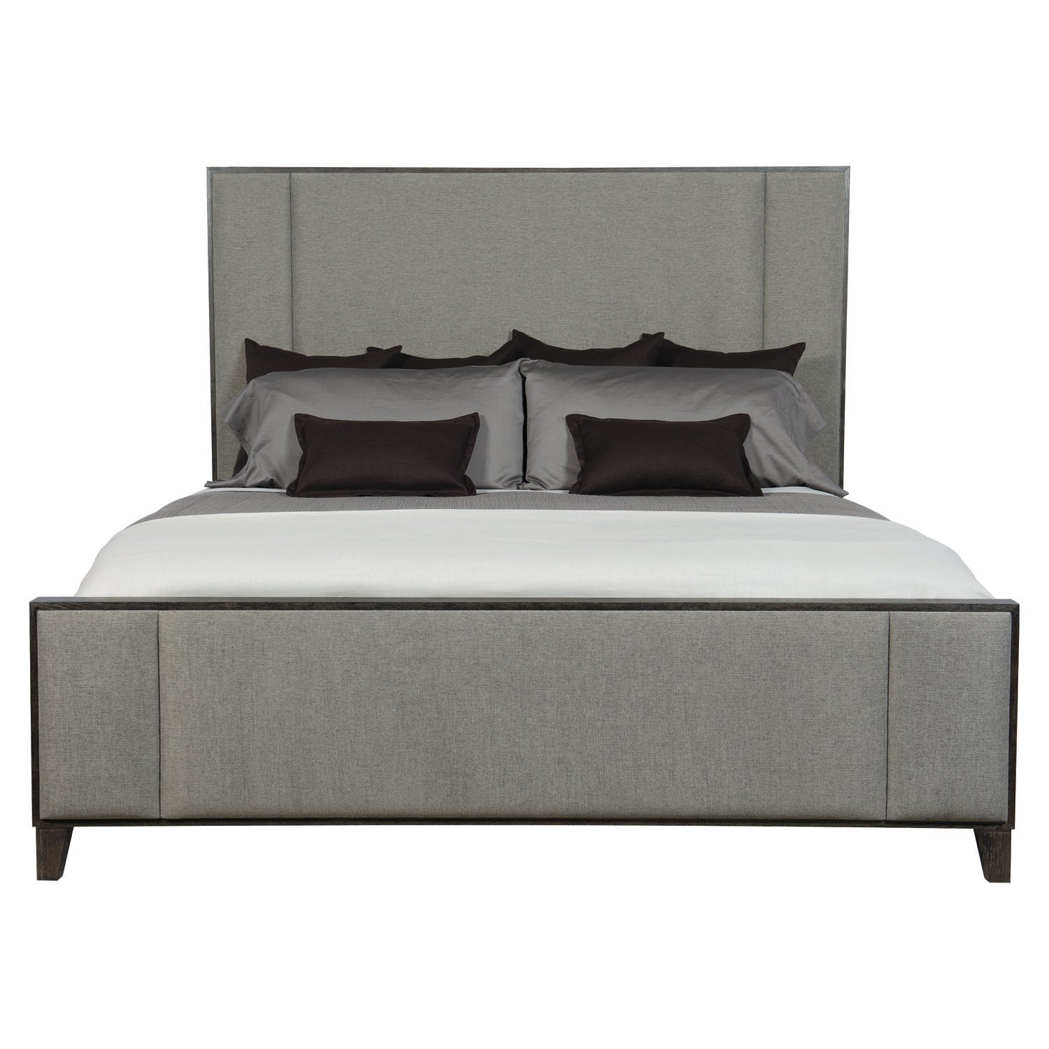 Bernhardt Linea Charcoal Upholstered Panel Bed