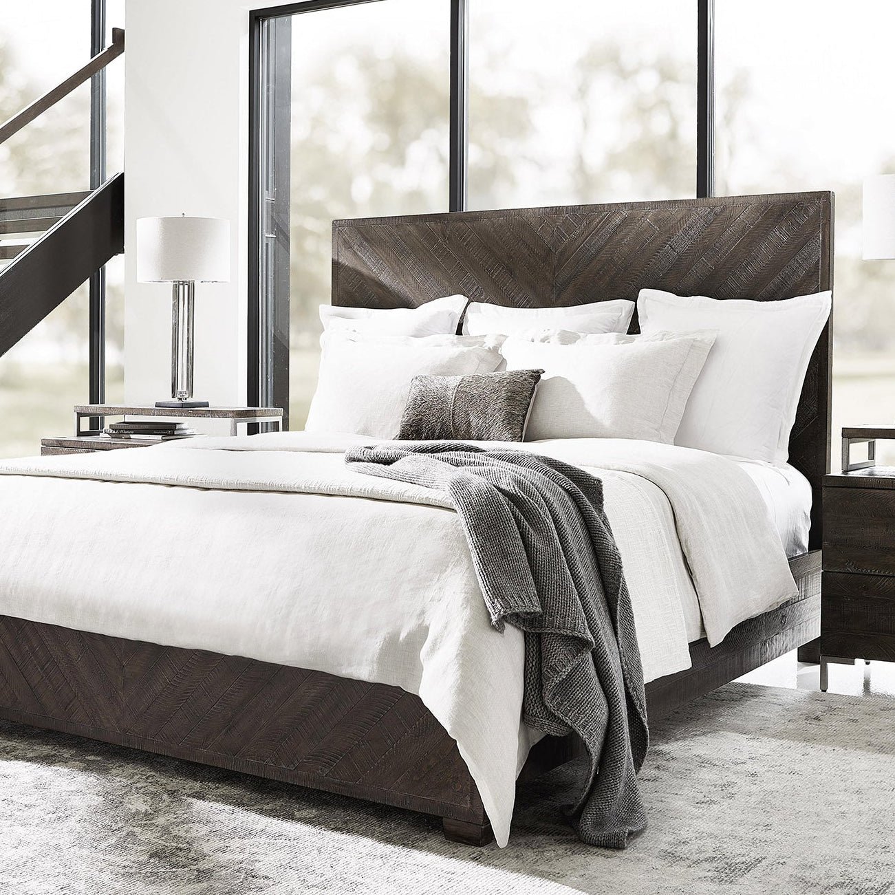 Bernhardt Loft Fuller Wooden Panel Bed