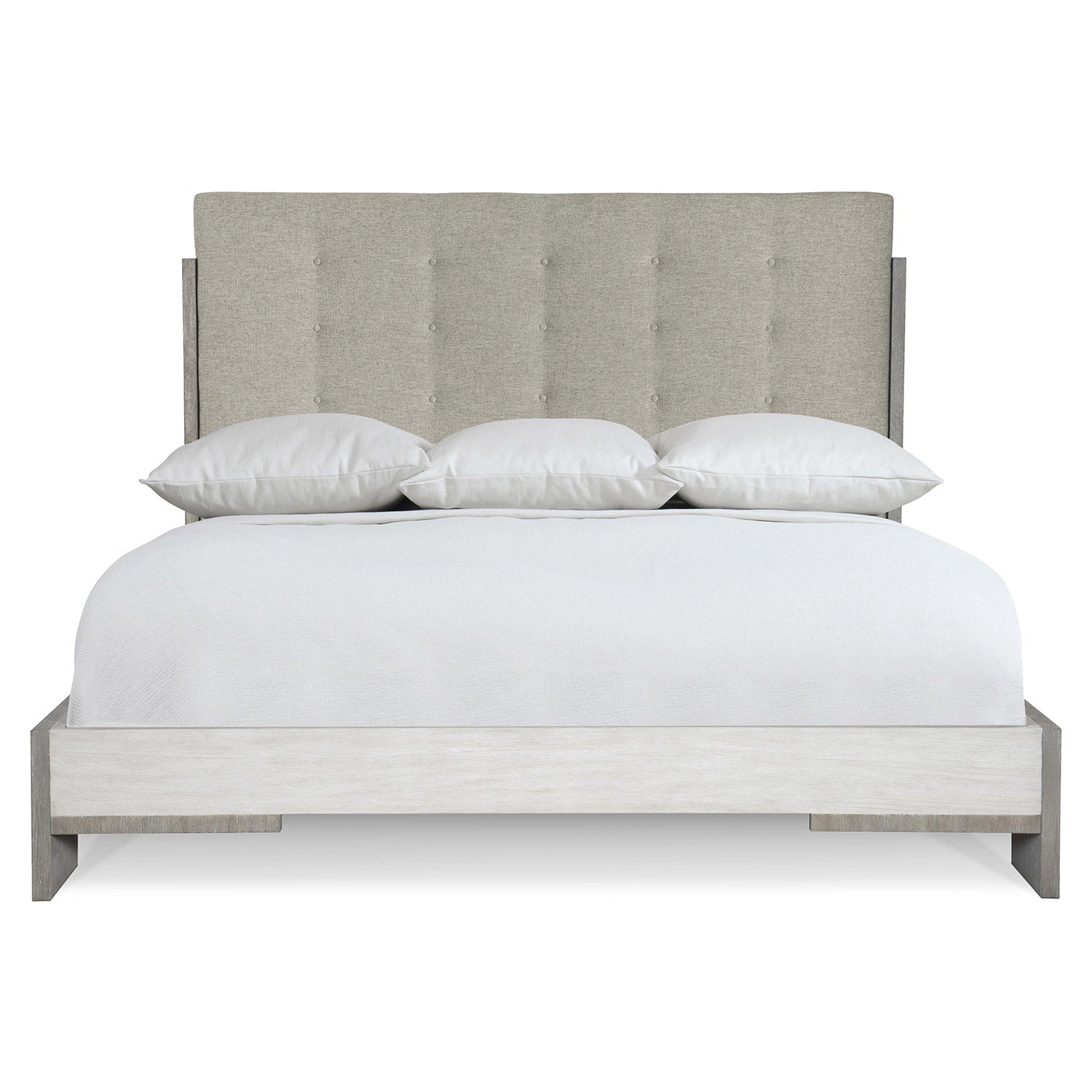 Bernhardt Foundations Upholstered Button Tufted Bed