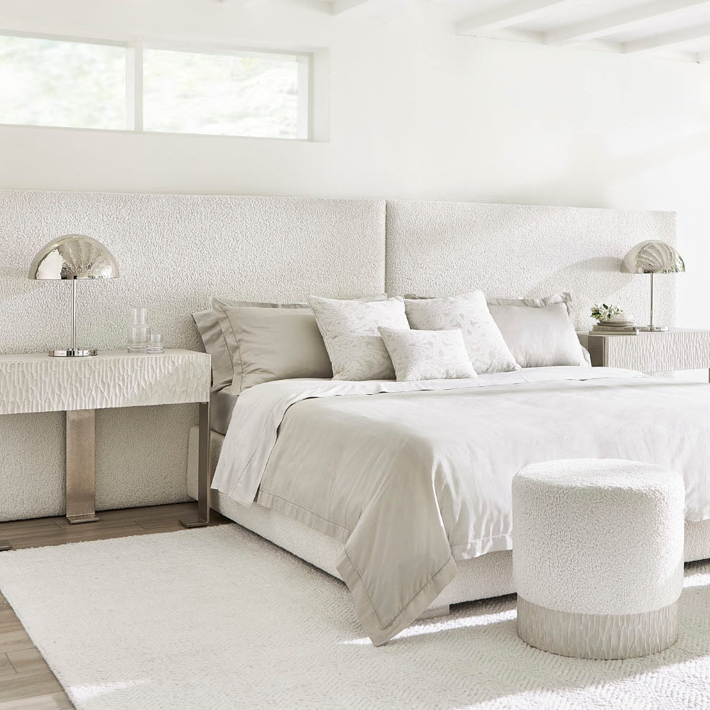 Bernhardt Solaria King Dual Headboard Upholstered Panel Bed