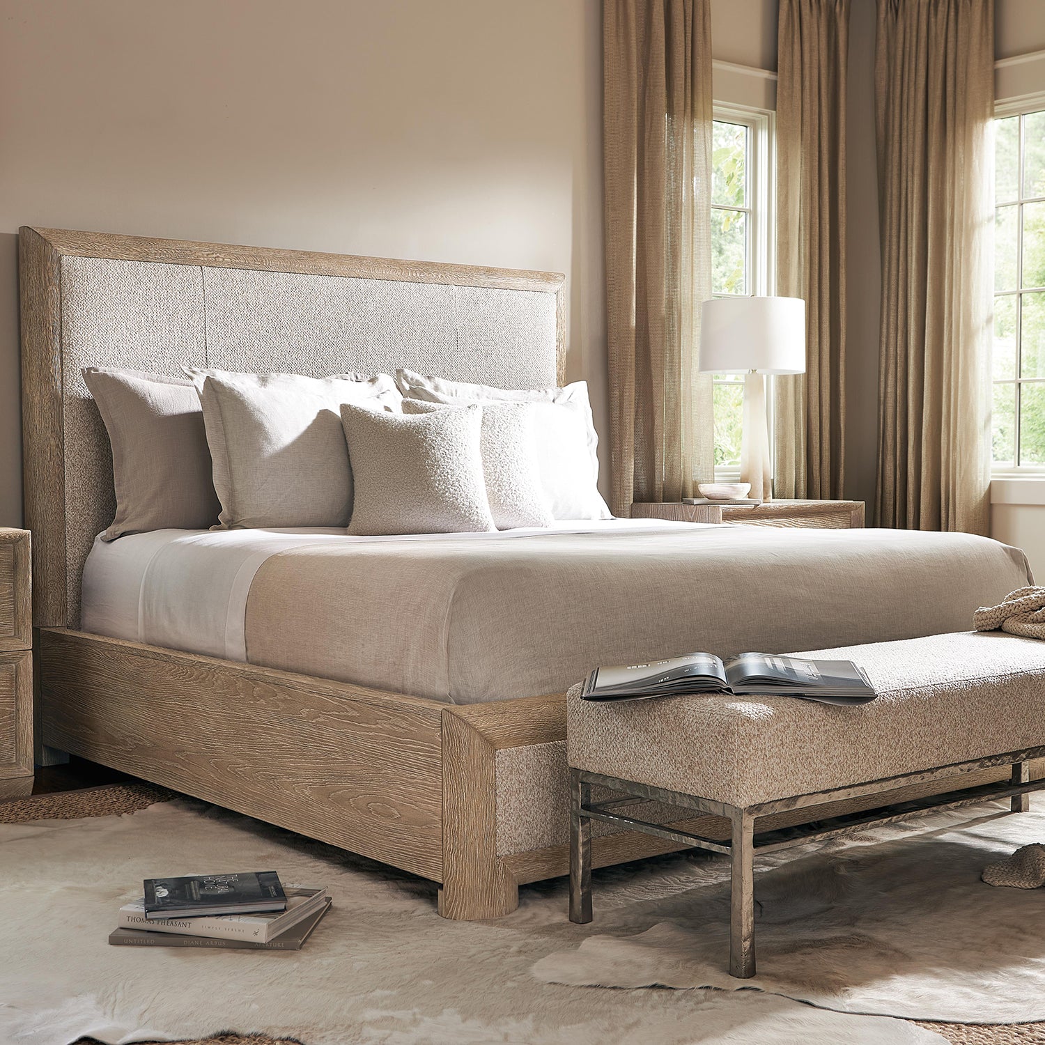 Bernhardt Aventura Upholstered Panel Bed