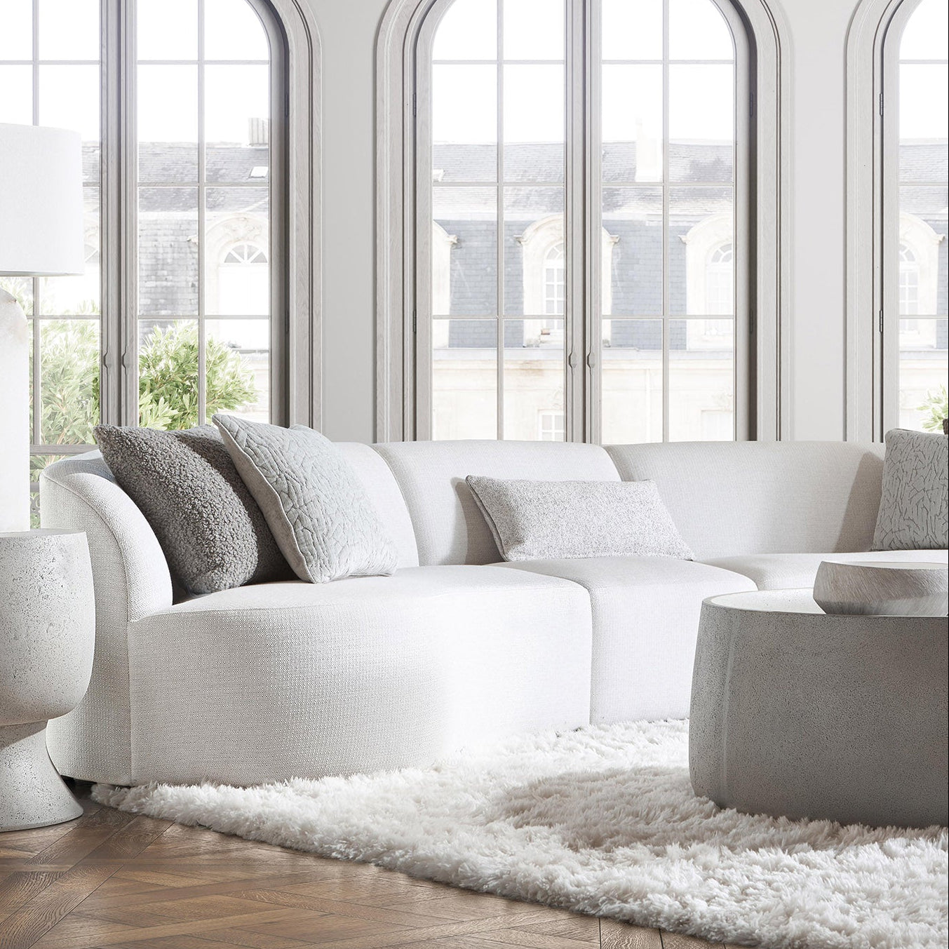Bernhardt Living Elle Sectional Sofa