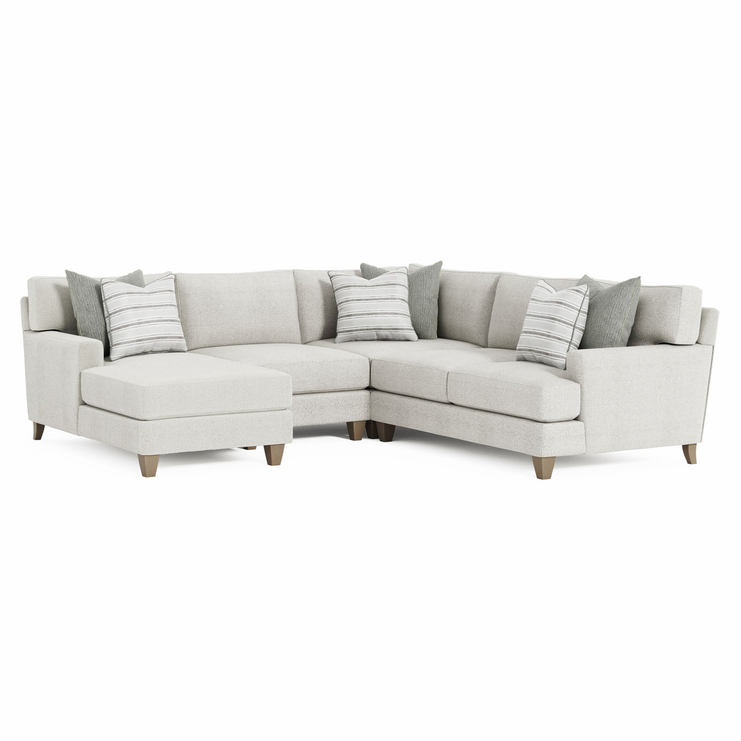 Bernhardt Living Mila 4-Piece Fabric Sectional Sofa