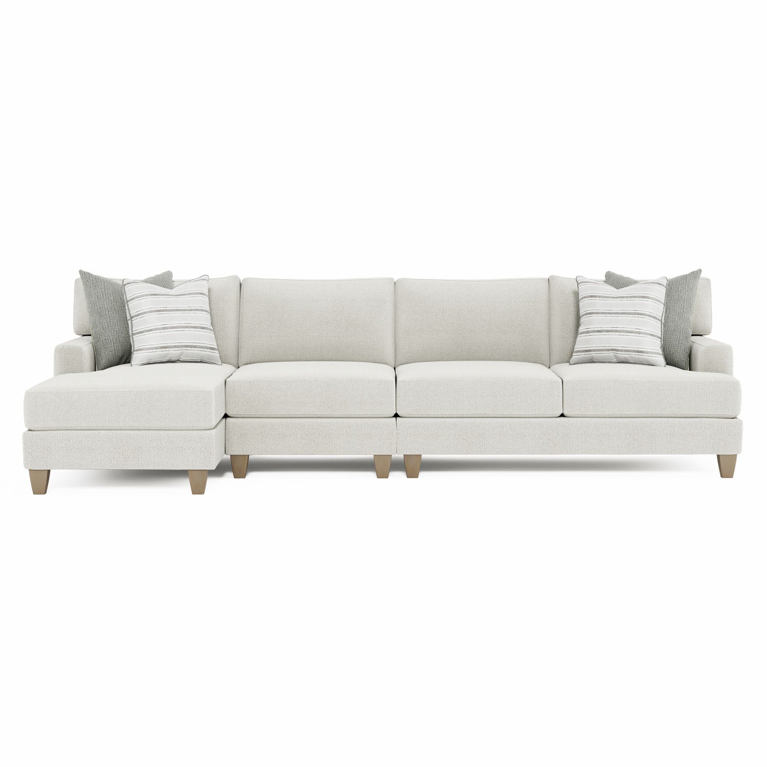 Bernhardt Living Mila 3-Piece Fabric Sectional Sofa