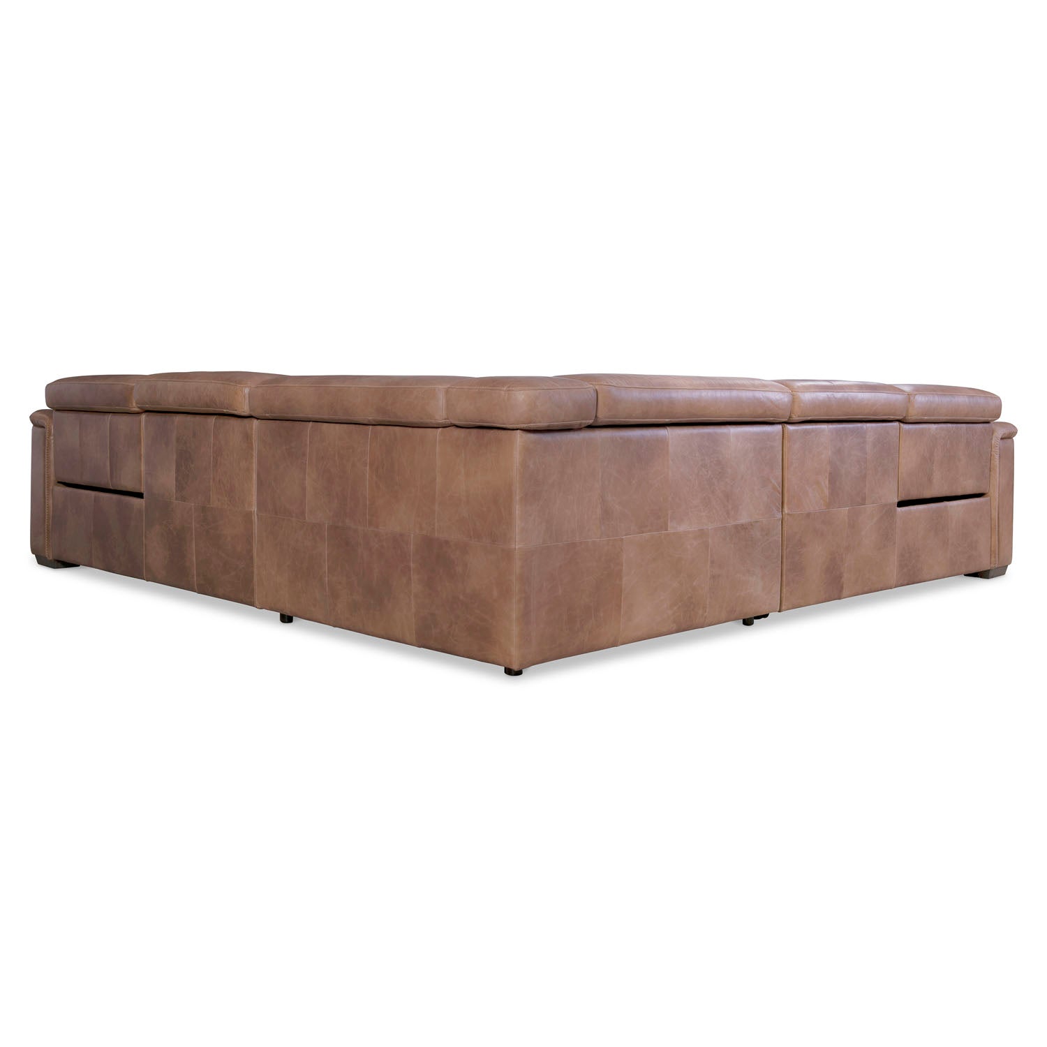 Bernhardt Living Lioni Leather 3-Piece Power Motion Sectional Sofa