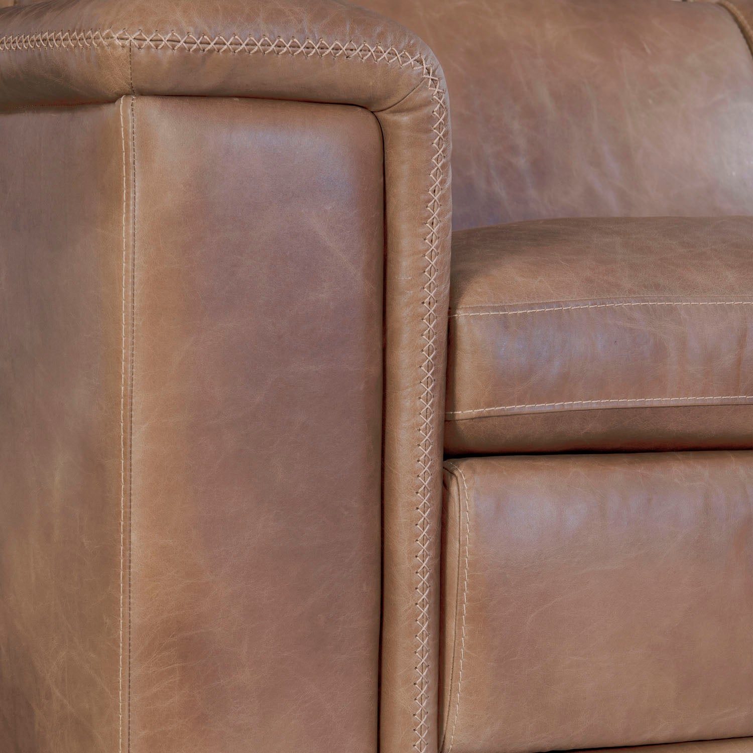 Bernhardt Living Lioni Leather 4-Piece Power Motion Sectional Sofa
