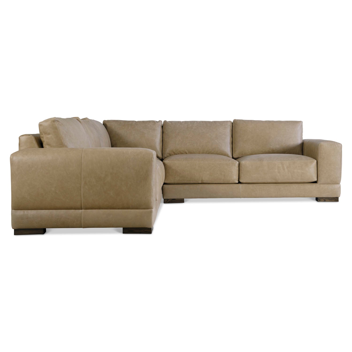Bernhardt Living Lars Leather 3-Piece Sectional Sofa