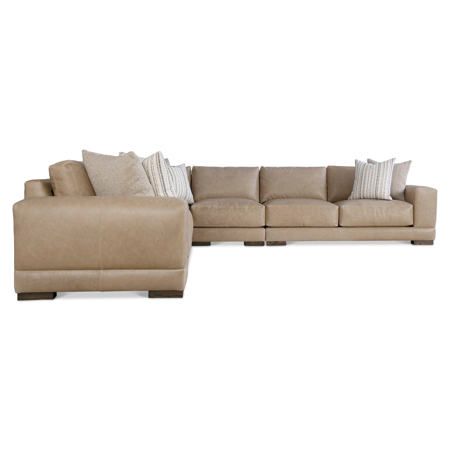 Bernhardt Living Lars Leather 5-Piece Sectional Sofa