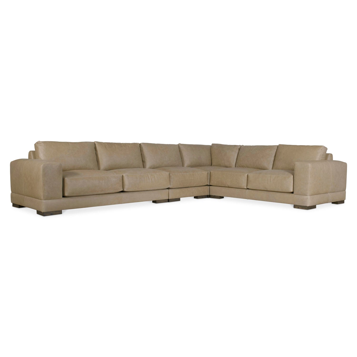 Bernhardt Living Lars Leather 4-Piece Sectional Sofa