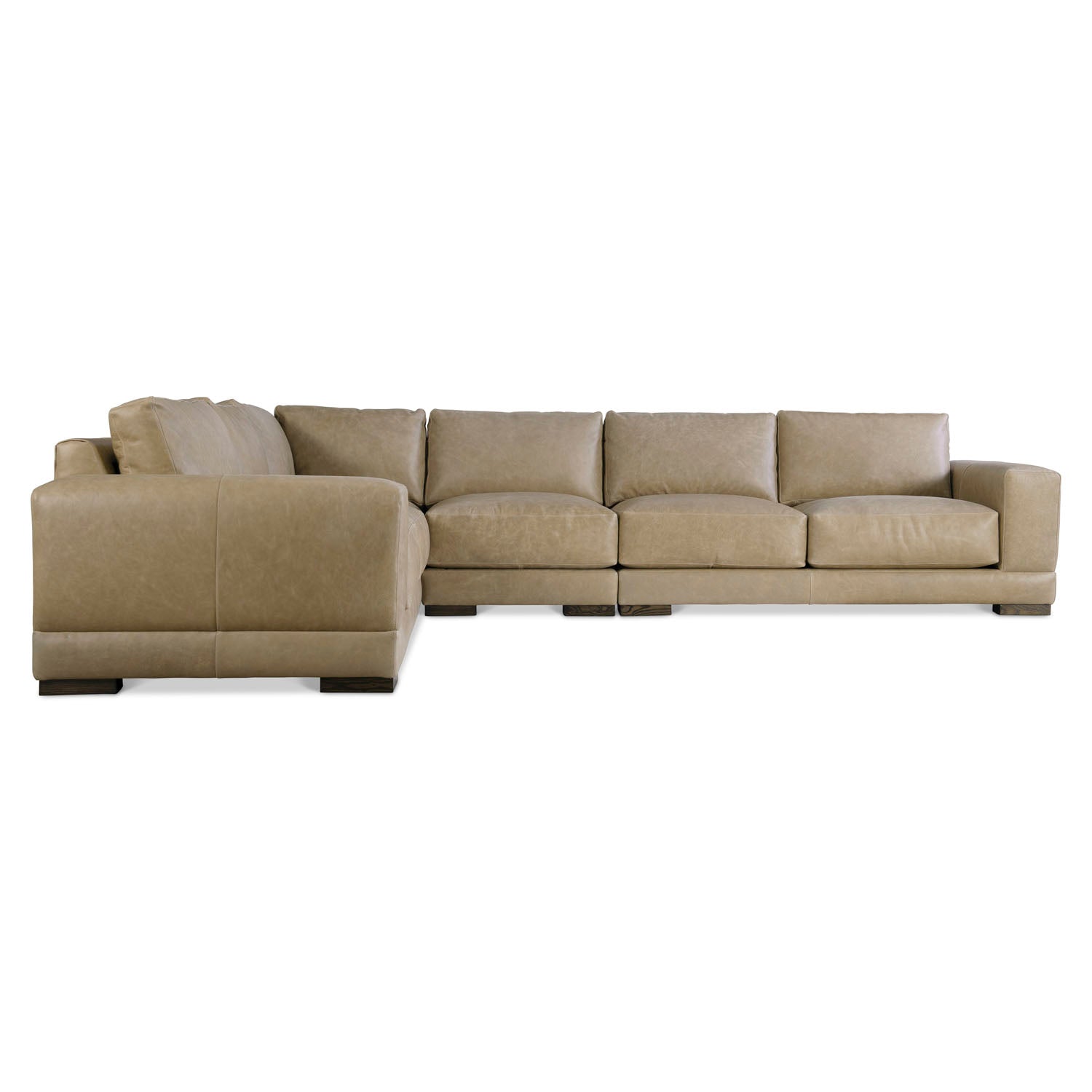 Bernhardt Living Lars Leather 4-Piece Sectional Sofa
