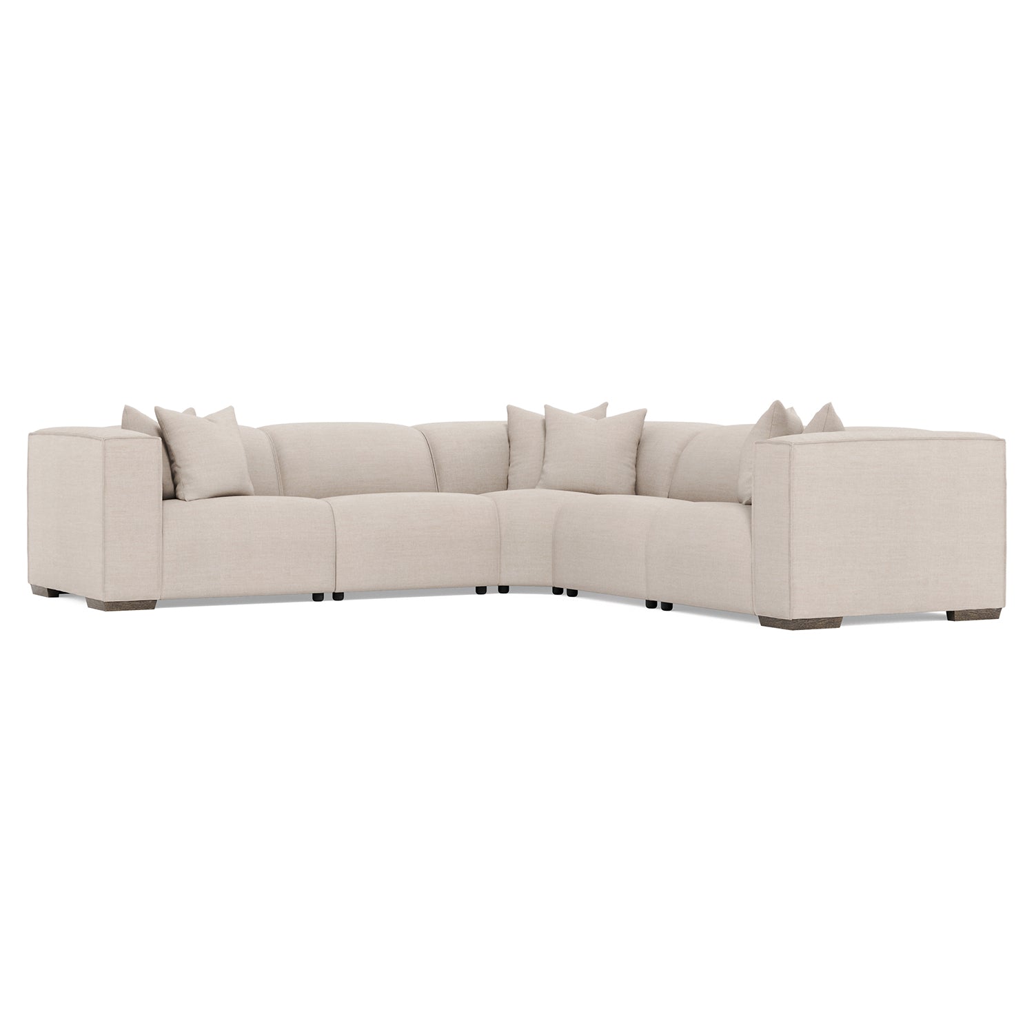 Bernhardt Living 5 Piece Bliss Fabric Power Motion Sectional Sofa
