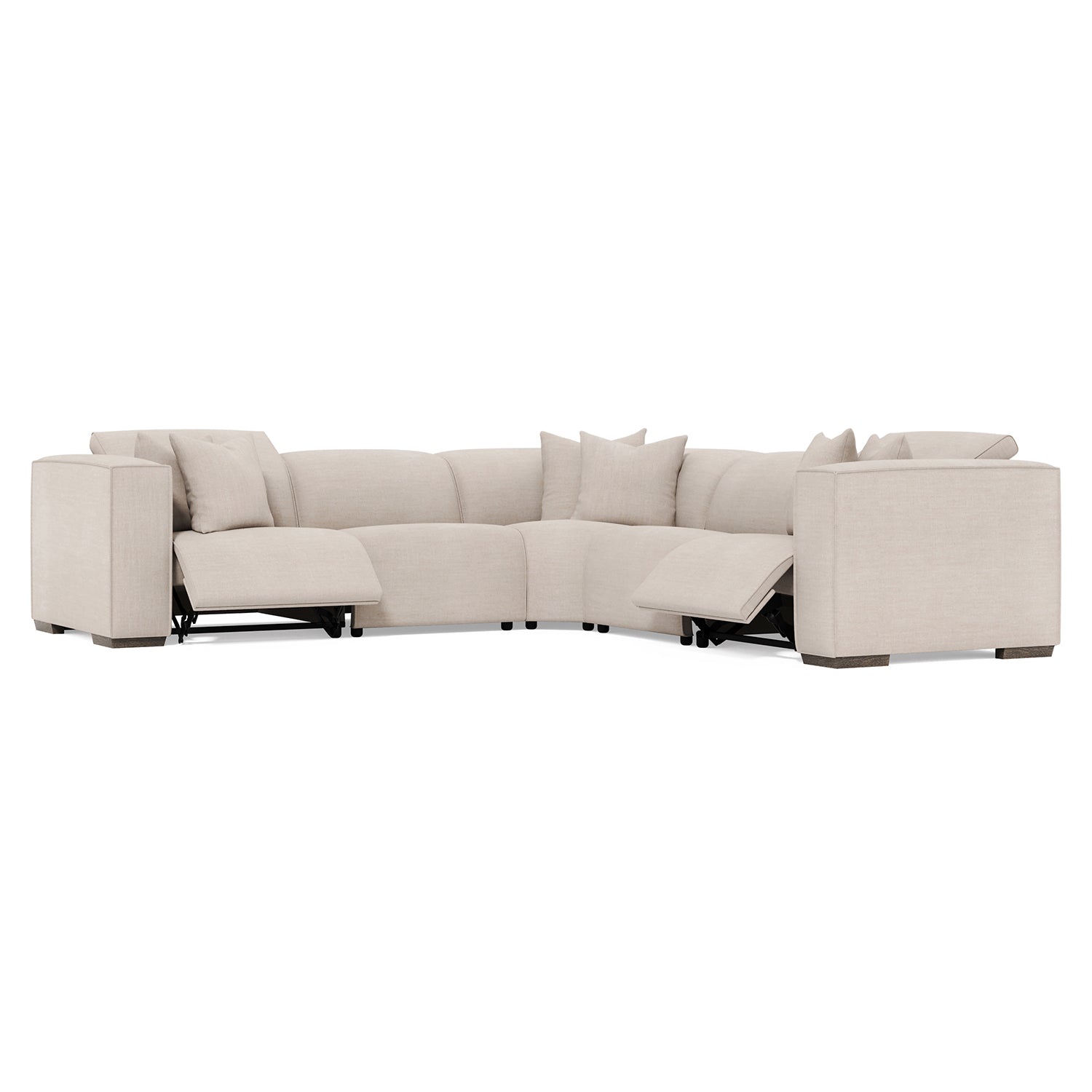 Bernhardt Living 5 Piece Bliss Fabric Power Motion Sectional Sofa